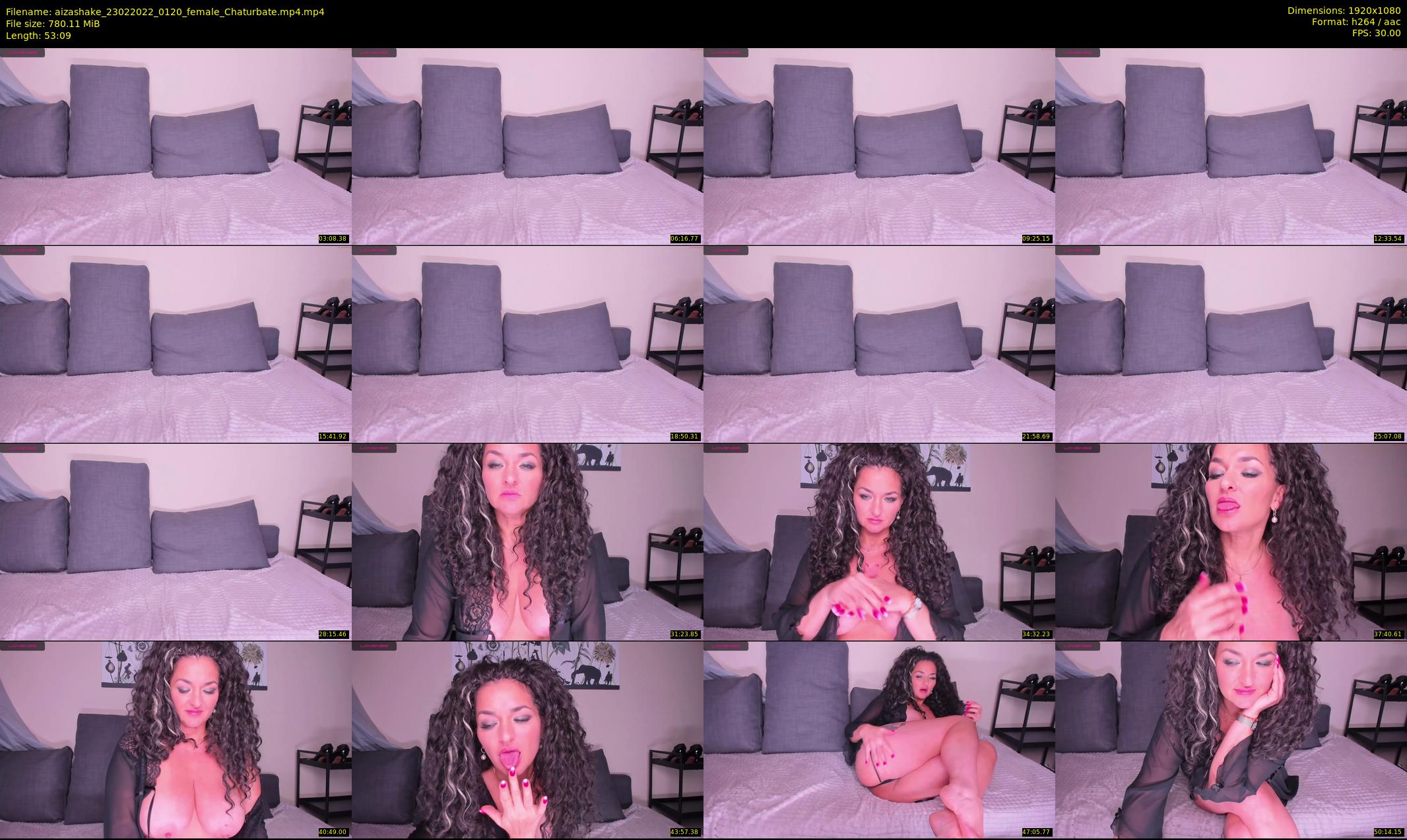 aizashake — 54 minute Chaturbate female cam show recording, 1080p, Feb 23, 2022