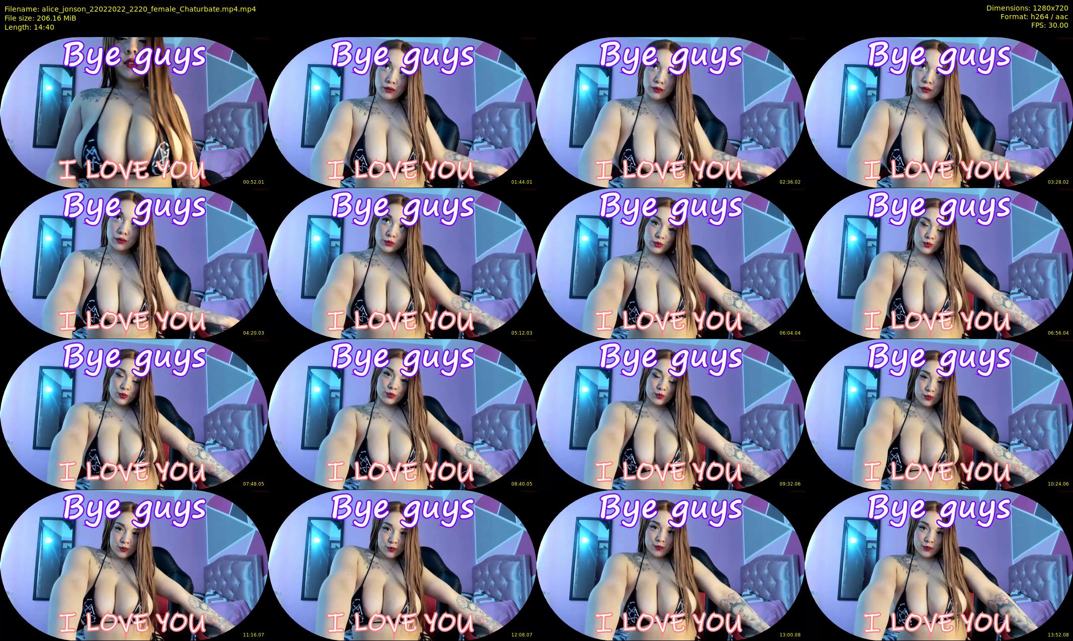alice_jonson — 15 minute Chaturbate female cam show recording, 720p, Feb 22, 2022