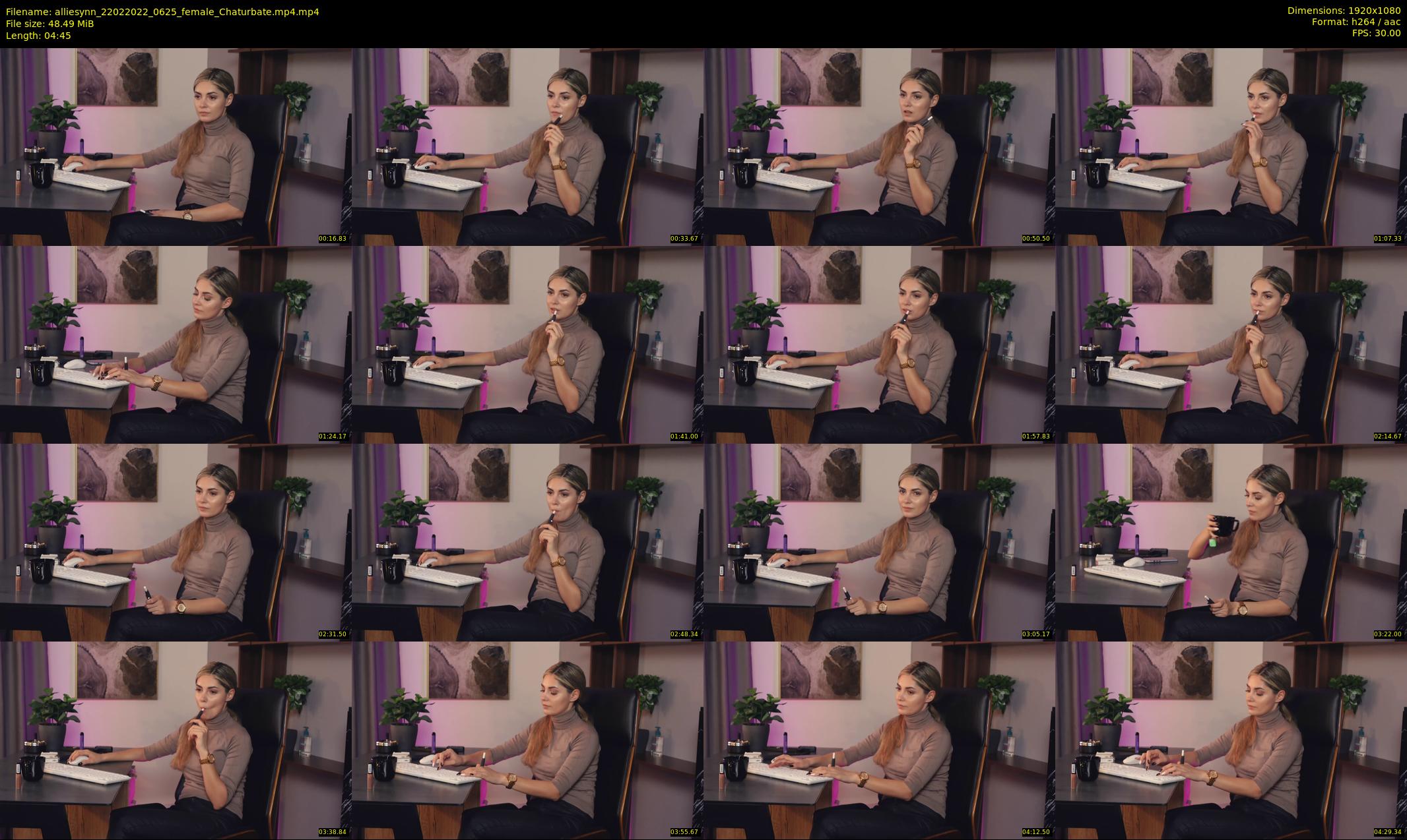 alliesynn — 5 minute Chaturbate female cam show recording, 1080p, Feb 22, 2022