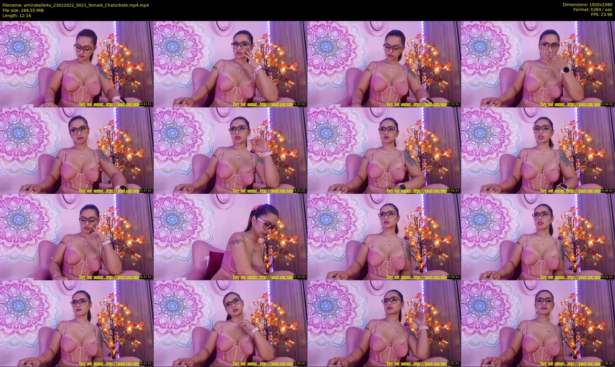 amirabelle4u — 13 minute Chaturbate female cam show recording, 1080p, Feb 23, 2022