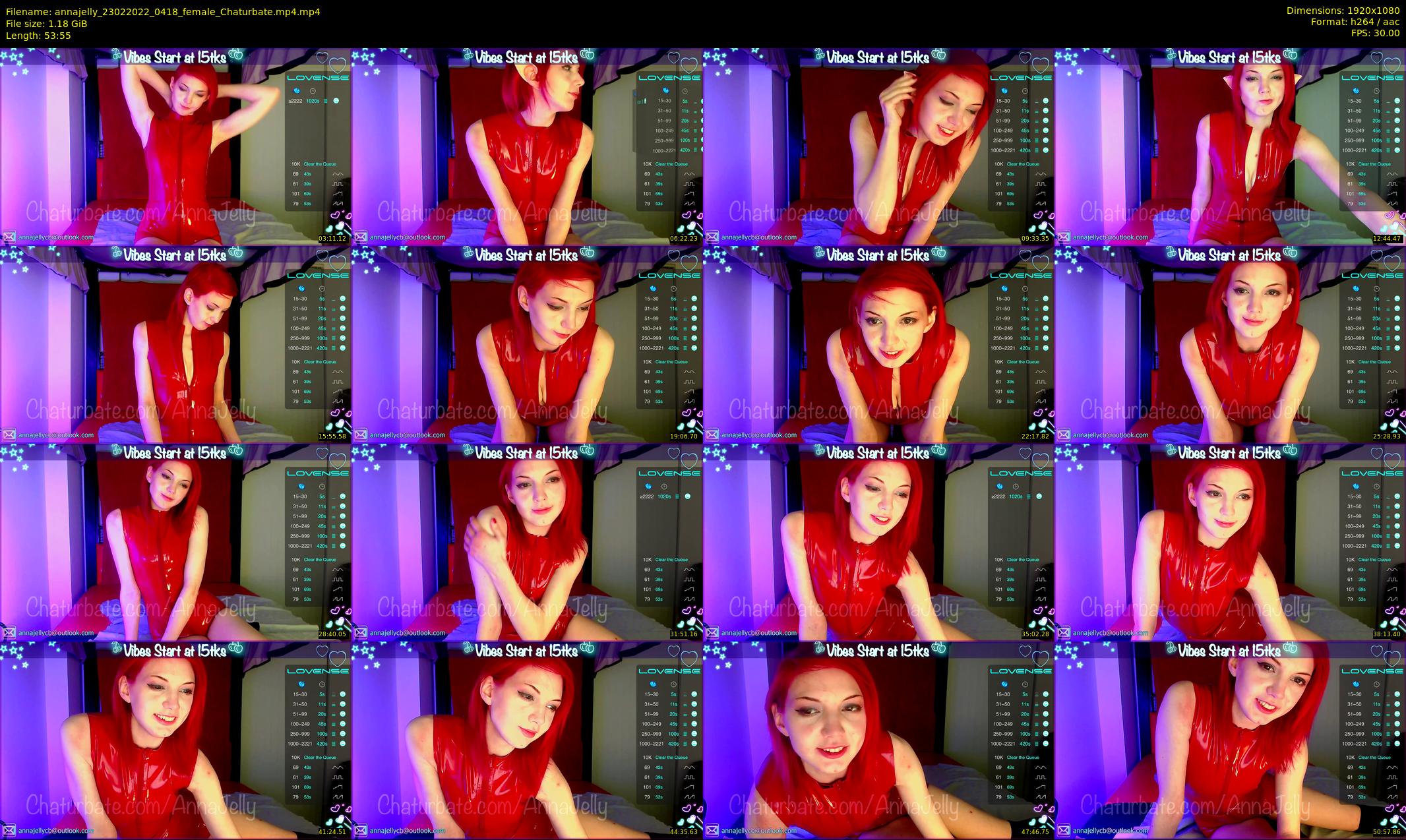 annajelly — 54 minute Chaturbate couple cam show recording, 1080p, Feb 23, 2022