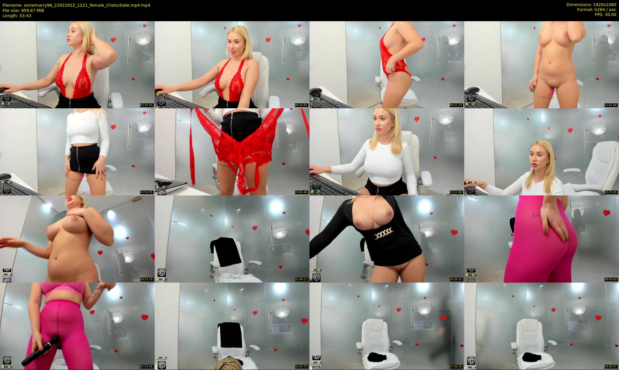 annemarry96 — 54 minute Chaturbate female cam show recording, 1080p, Feb 22, 2022