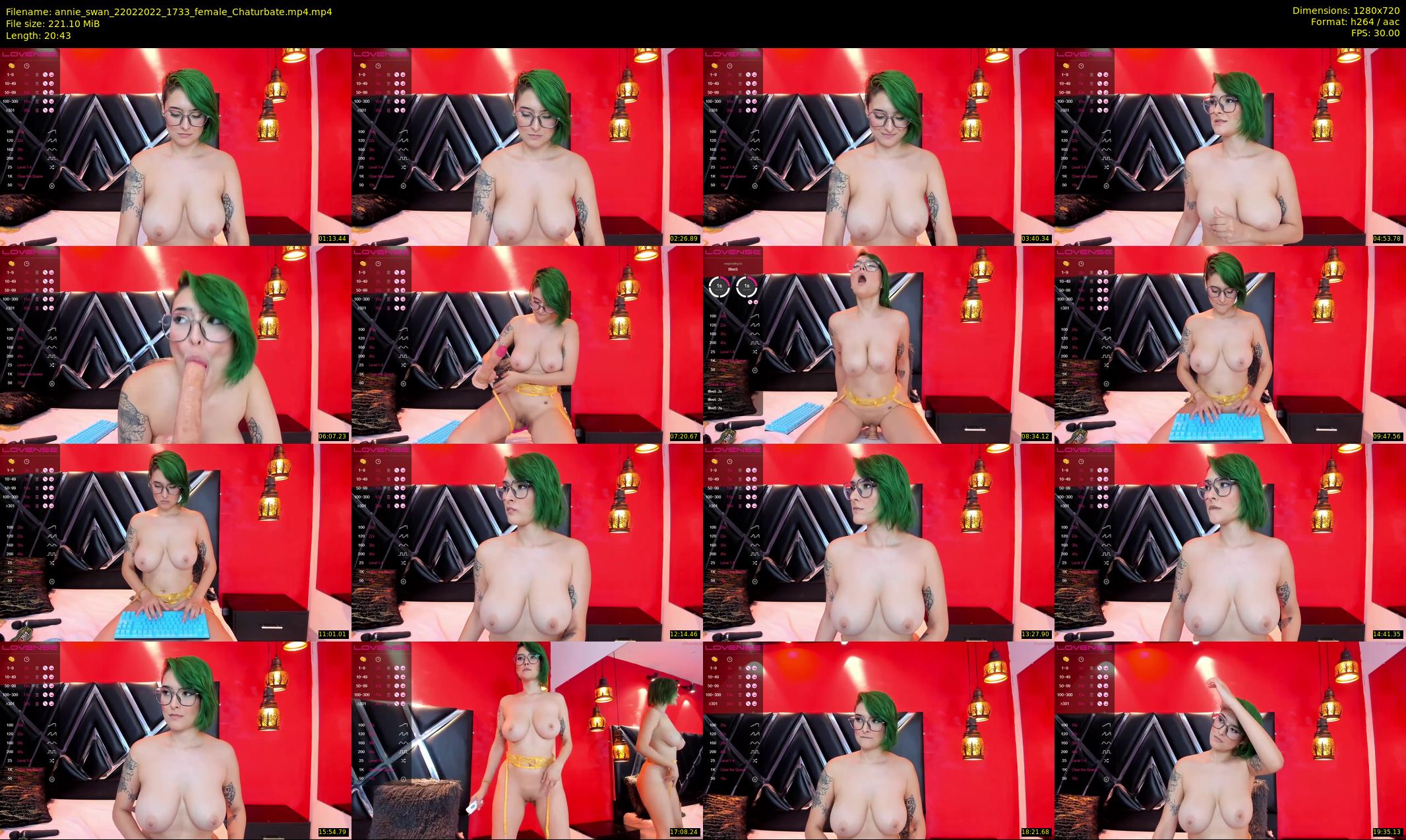 annie_swan — 21 minute Chaturbate female cam show recording, 720p, Feb 22, 2022