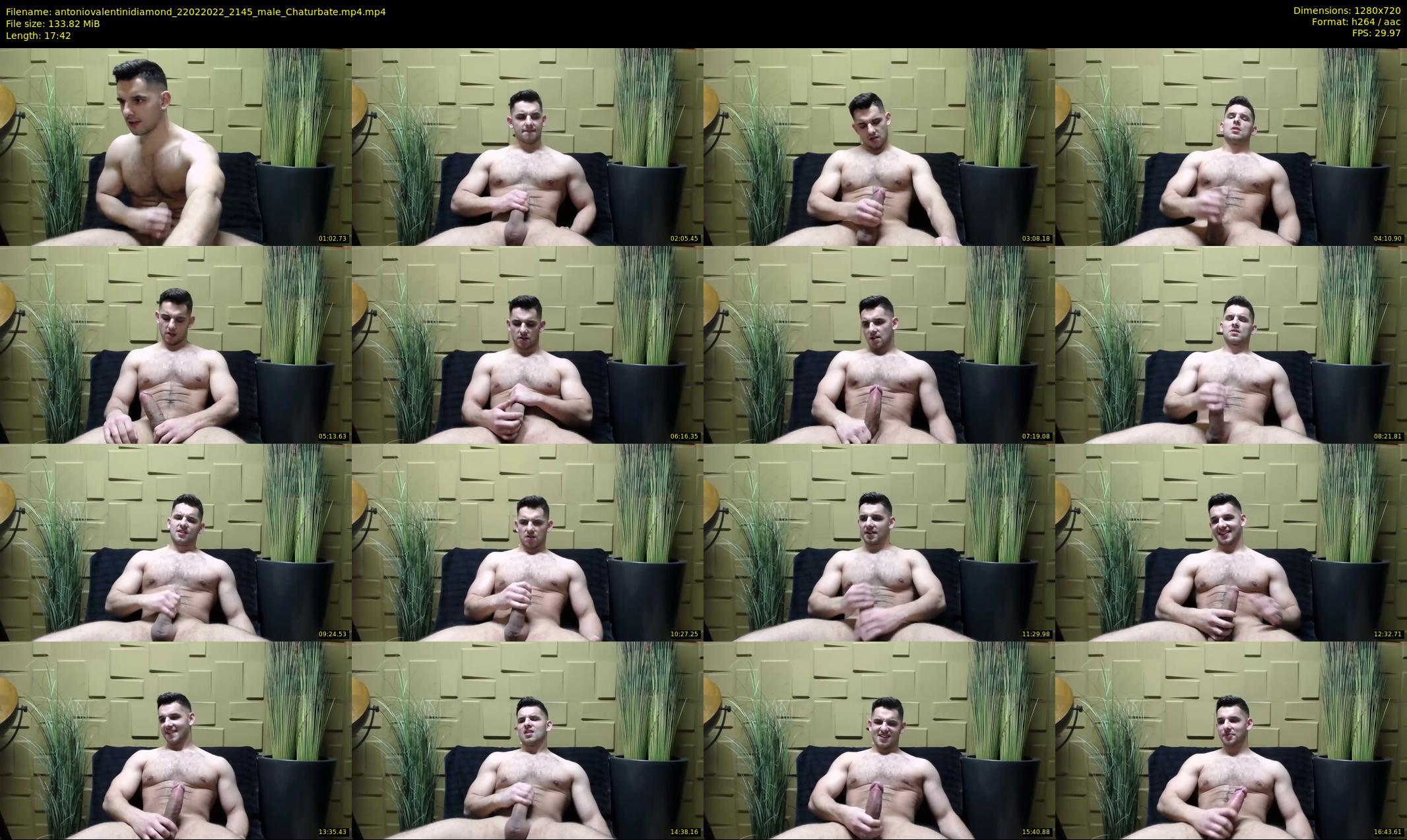 antoniovalentinidiamond — 18 minute Chaturbate male cam show recording, 720p, Feb 22, 2022