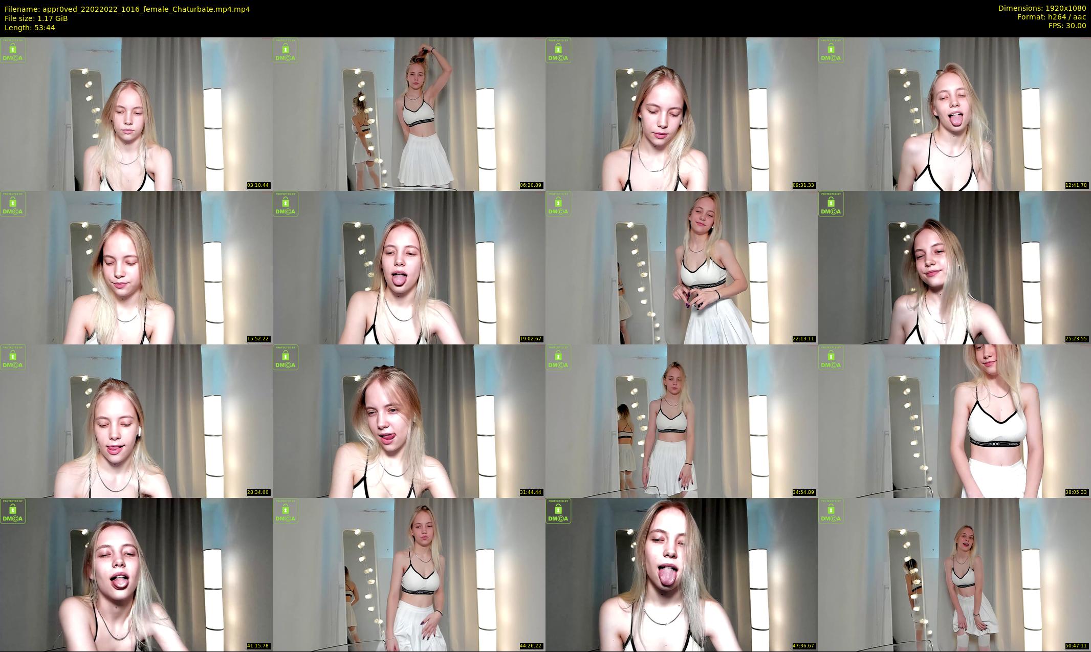 appr0ved — 54 minute Chaturbate female cam show recording, 1080p, Feb 22, 2022