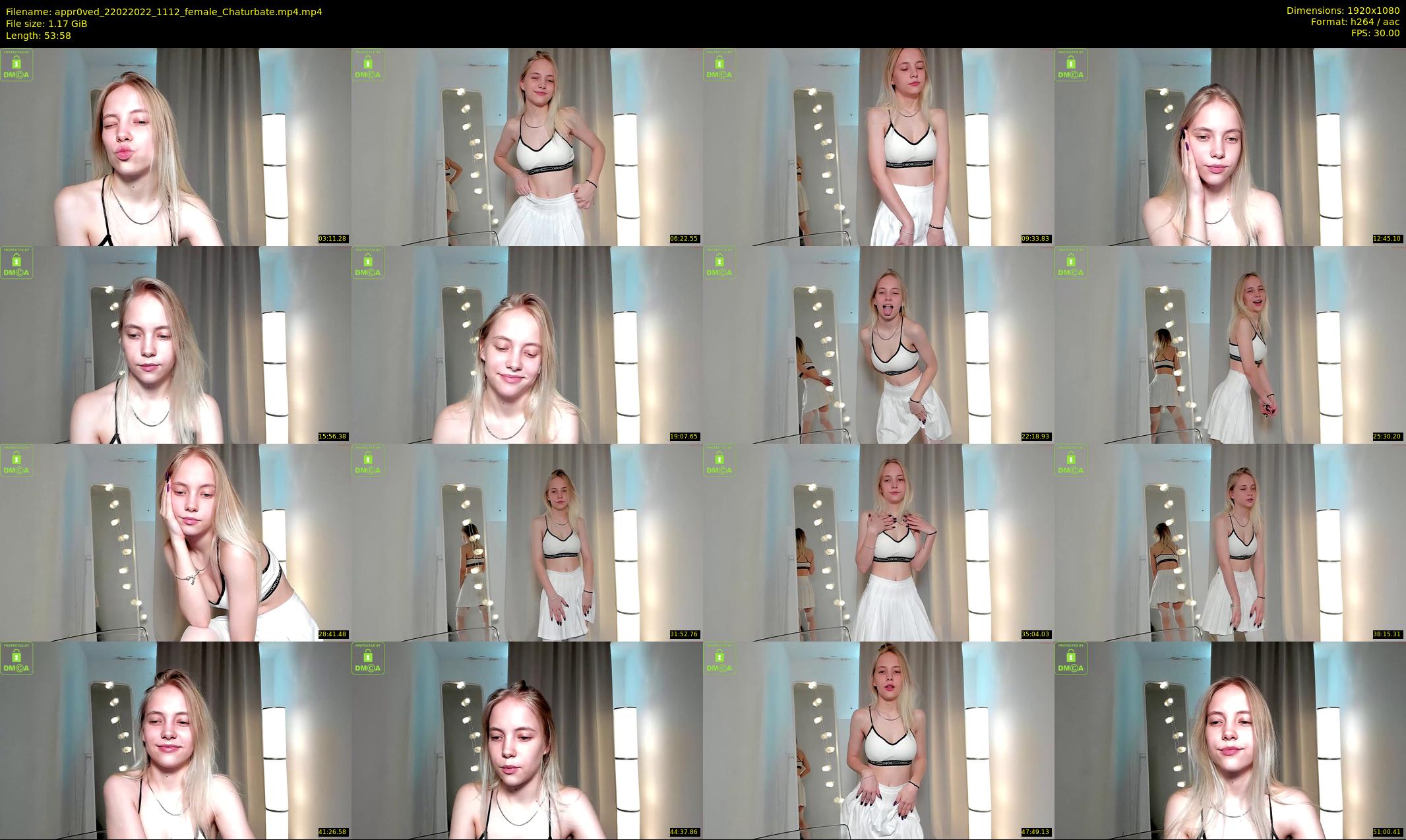 appr0ved — 54 minute Chaturbate female cam show recording, 1080p, Feb 22, 2022