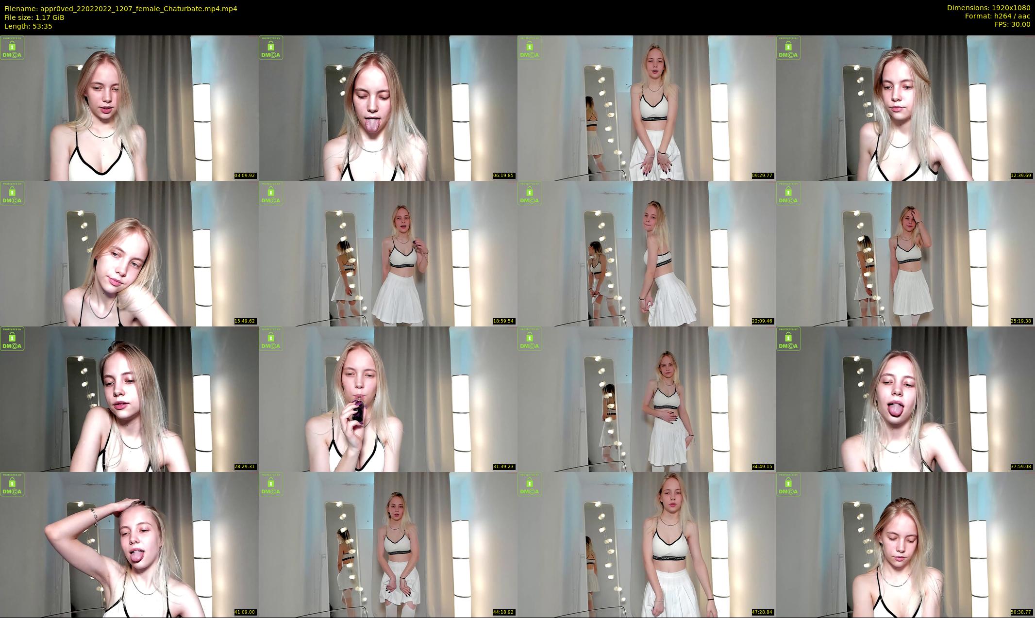 appr0ved — 54 minute Chaturbate female cam show recording, 1080p, Feb 22, 2022