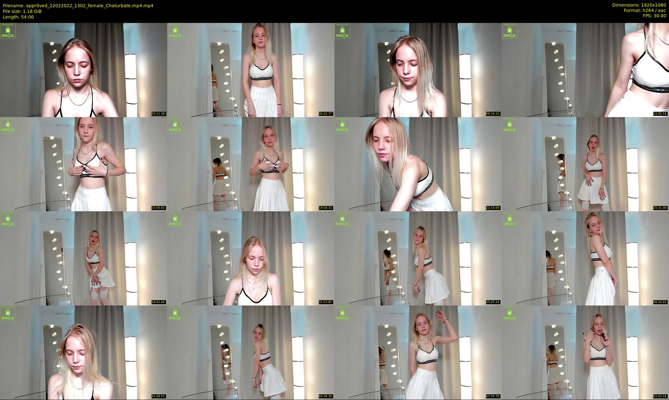 appr0ved — 54 minute Chaturbate female cam show recording, 1080p, Feb 22, 2022