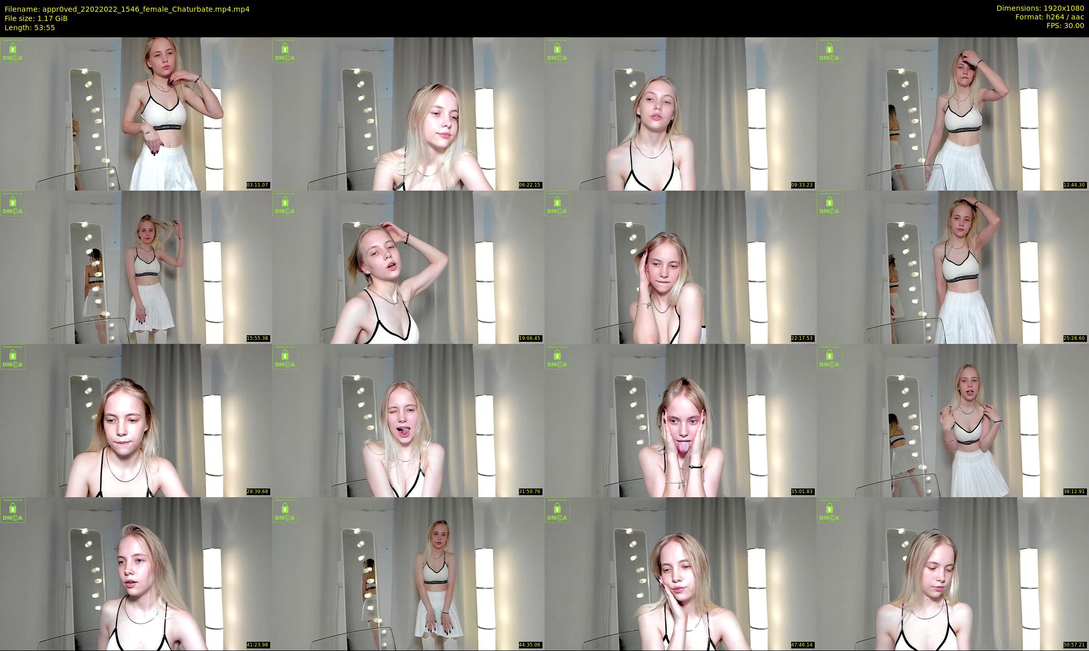 appr0ved — 54 minute Chaturbate female cam show recording, 1080p, Feb 22, 2022