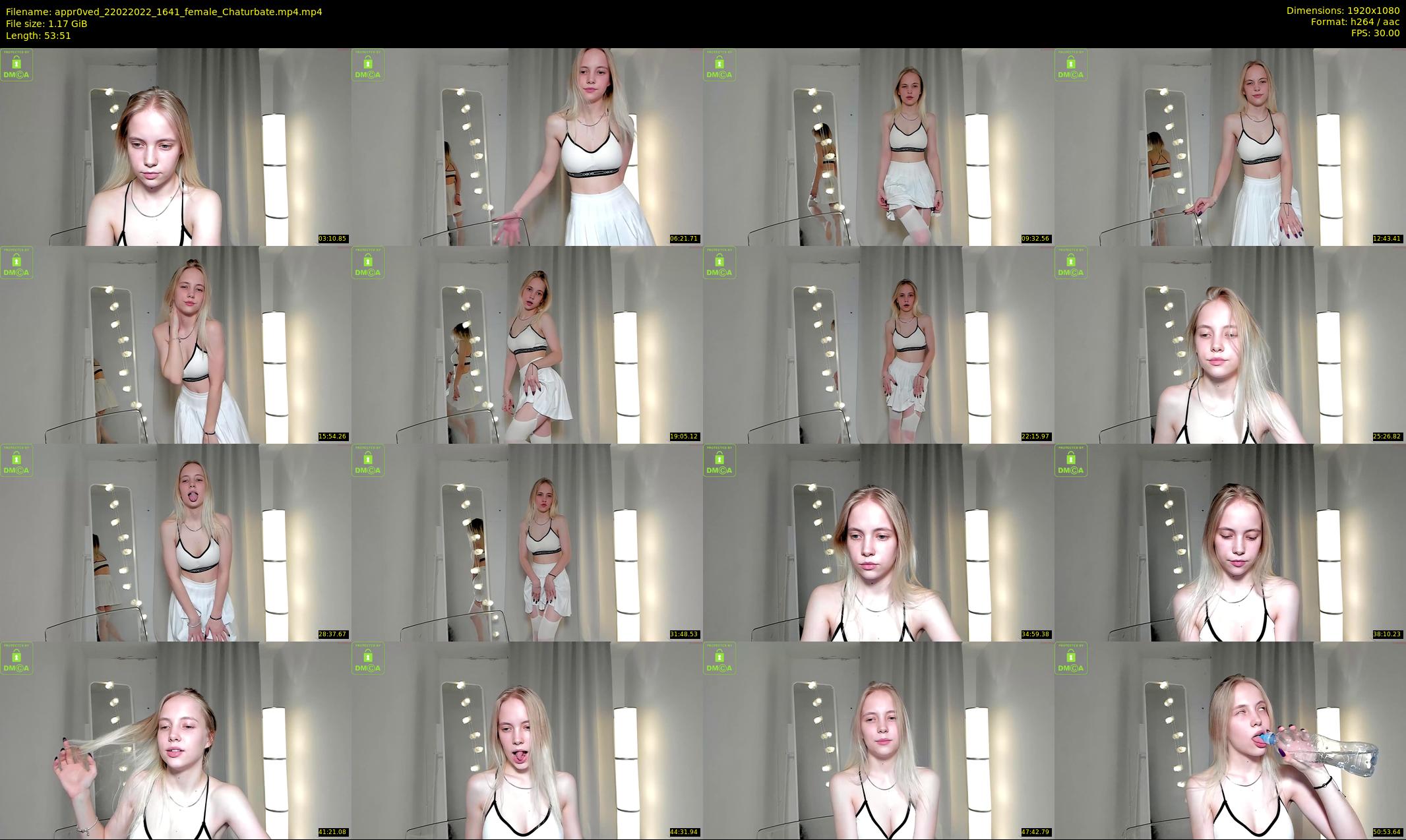 appr0ved — 54 minute Chaturbate female cam show recording, 1080p, Feb 22, 2022