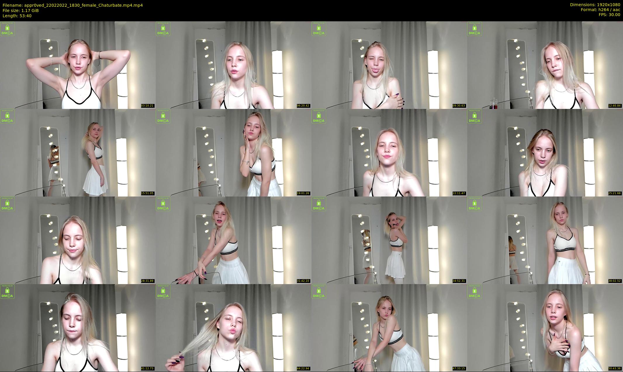 appr0ved — 54 minute Chaturbate female cam show recording, 1080p, Feb 22, 2022