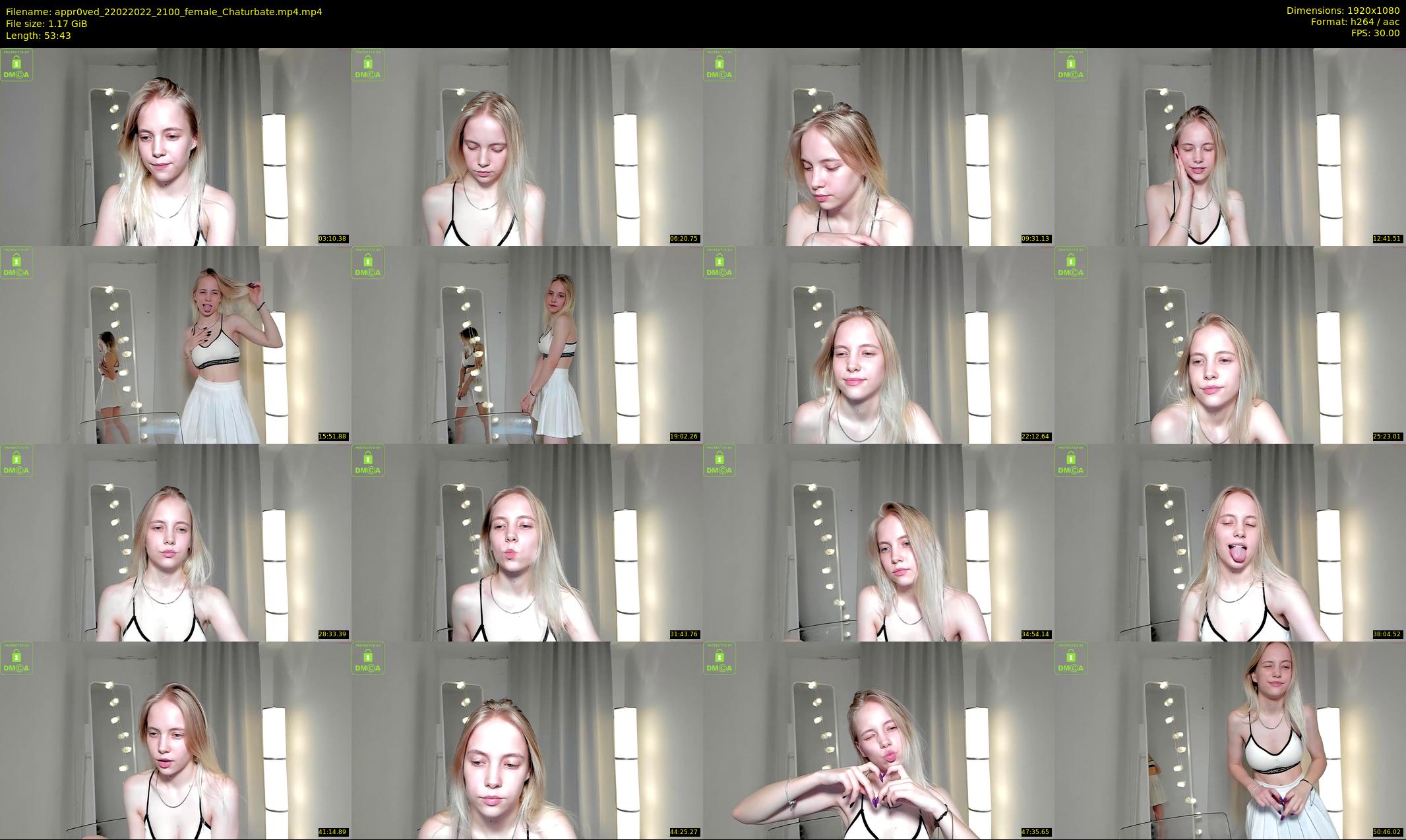 appr0ved — 54 minute Chaturbate female cam show recording, 1080p, Feb 22, 2022