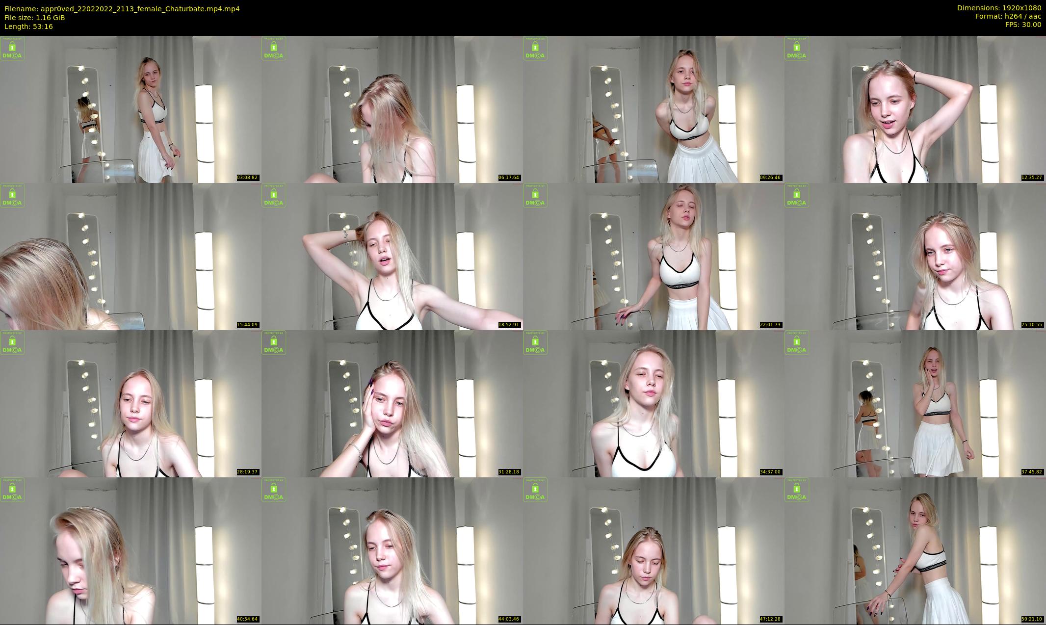 appr0ved — 54 minute Chaturbate female cam show recording, 1080p, Feb 22, 2022