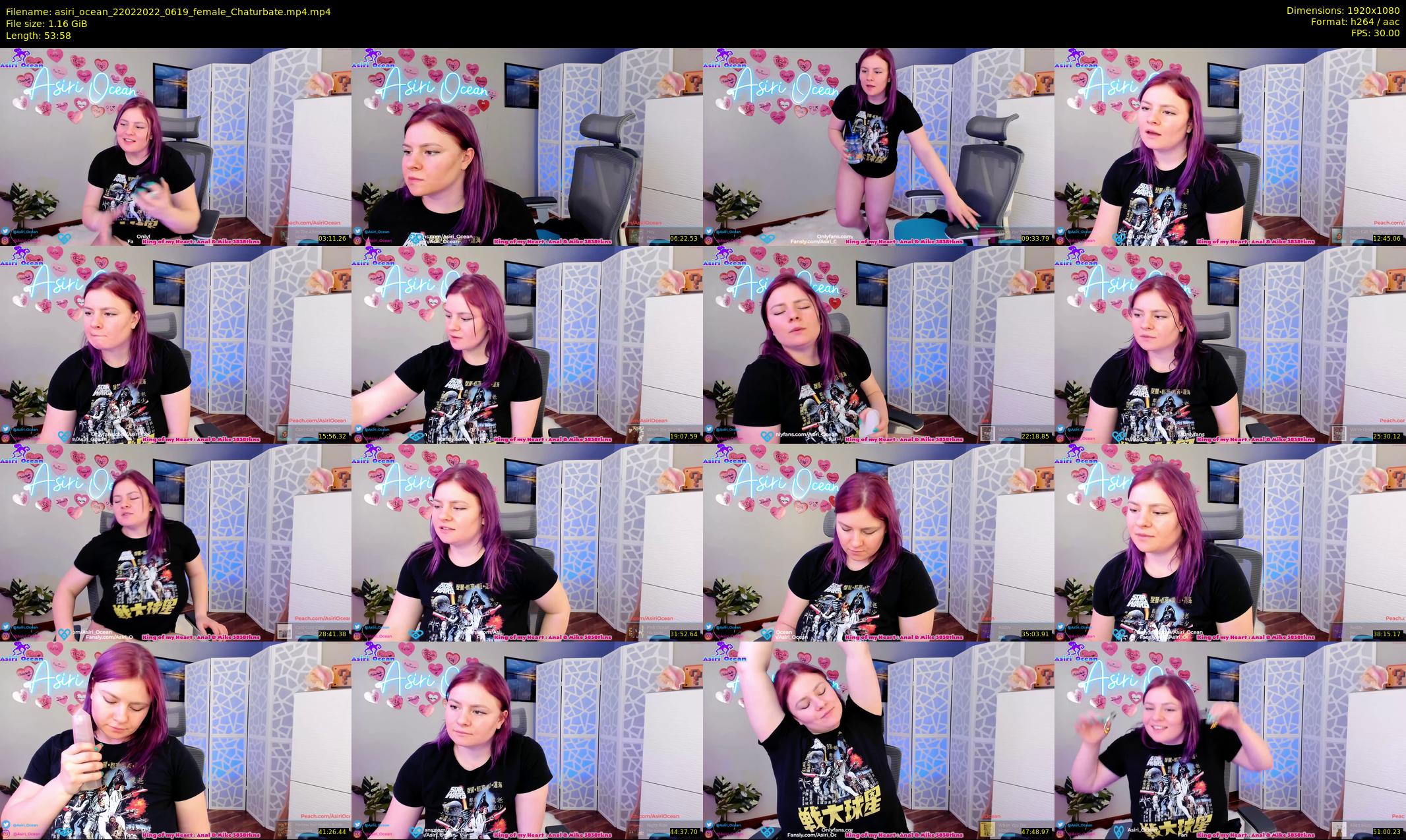 asiri_ocean — 54 minute Chaturbate female cam show recording, 1080p, Feb 22, 2022
