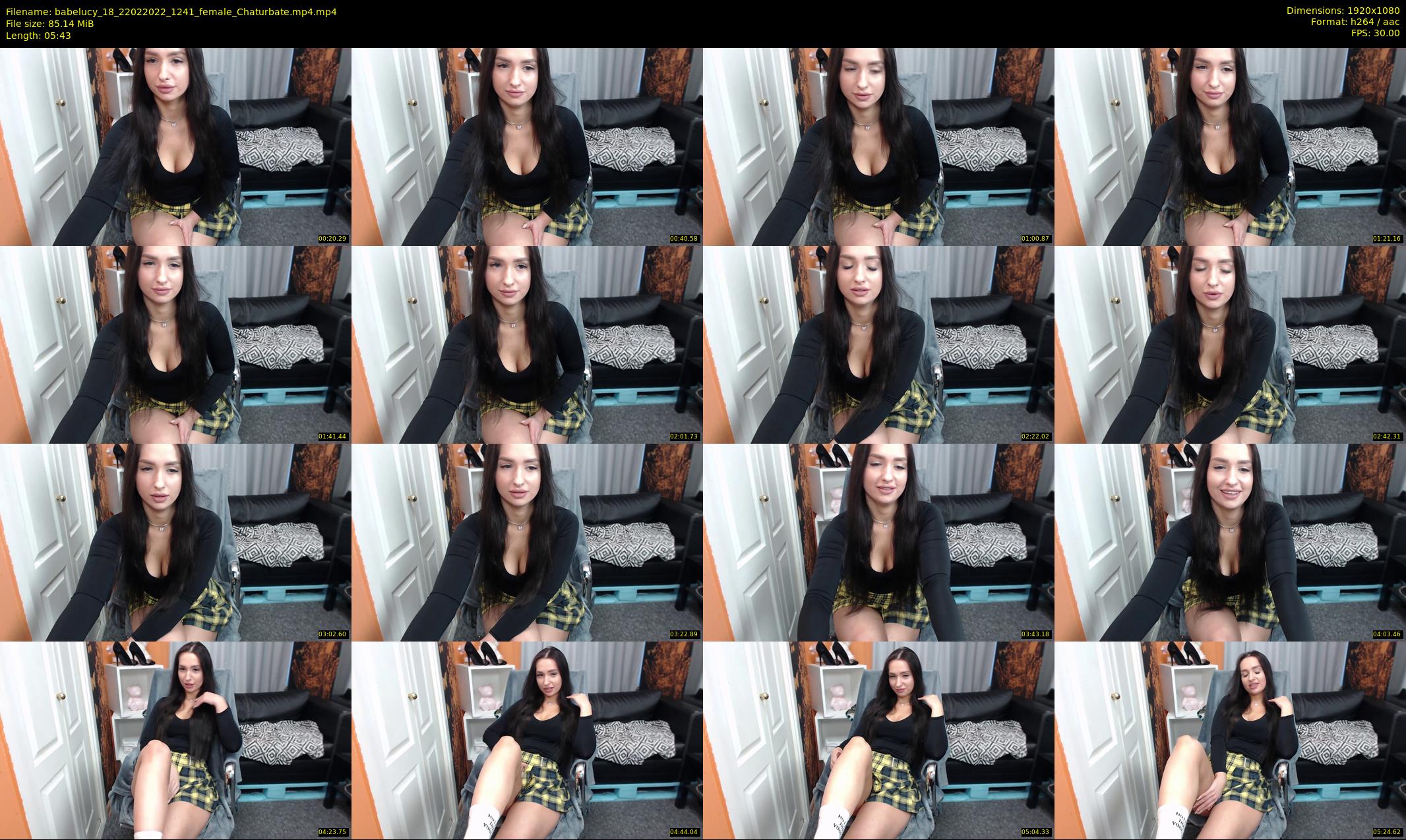 babelucy_18 — 6 minute Chaturbate female cam show recording, 1080p, Feb 22, 2022