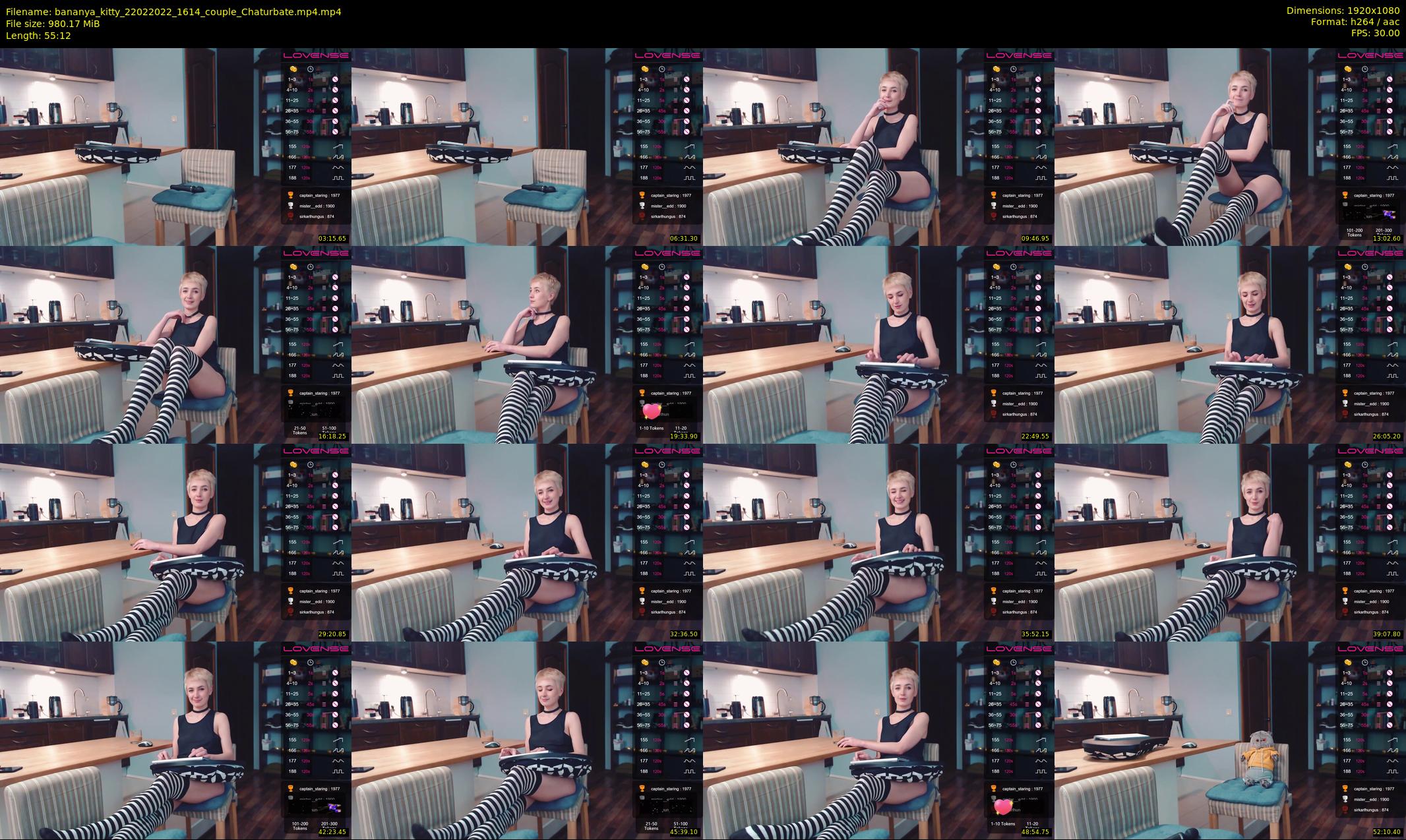 bananya_kitty — 56 minute Chaturbate couple cam show recording, 1080p, Feb 22, 2022