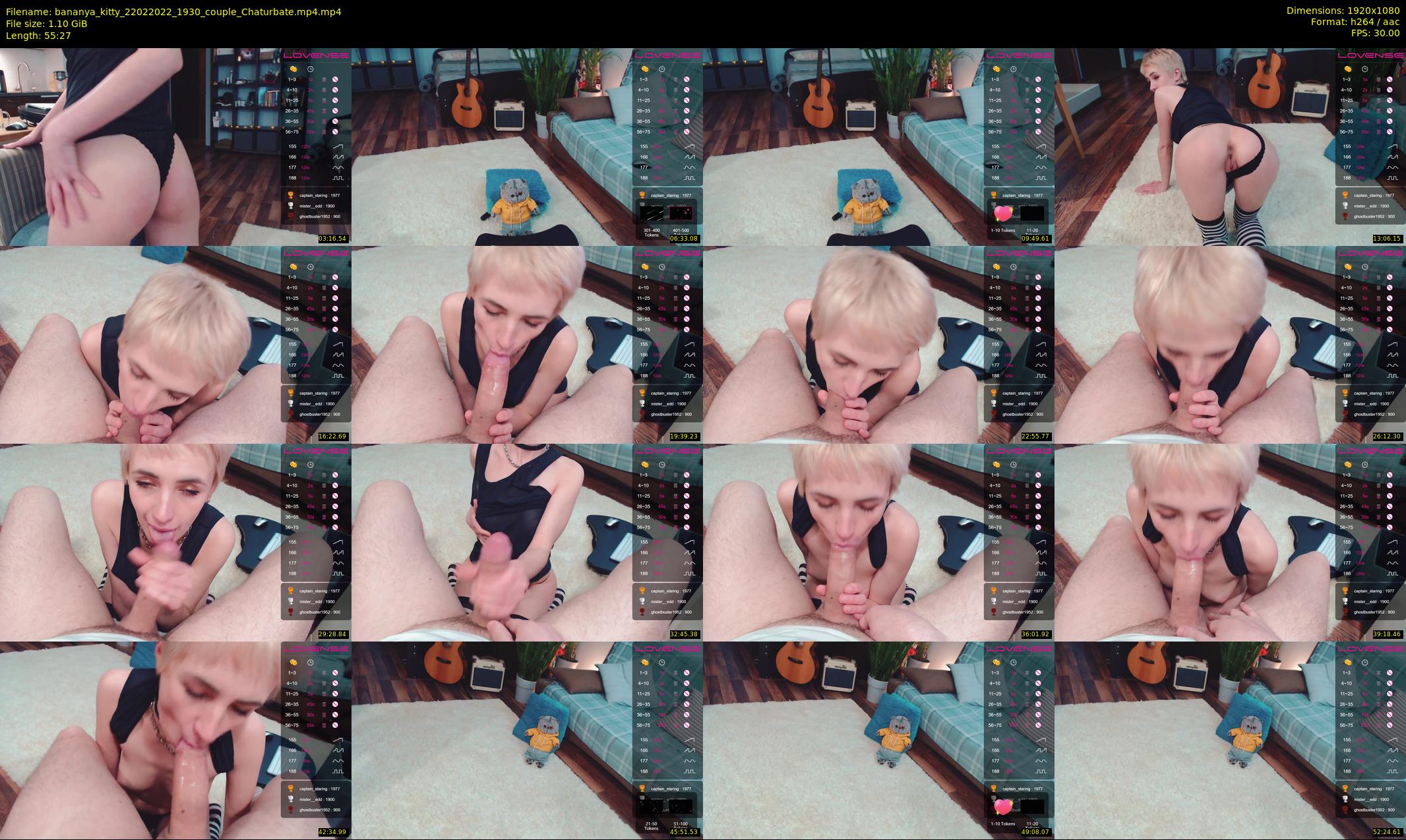 bananya_kitty — 56 minute Chaturbate couple cam show recording, 1080p, Feb 22, 2022