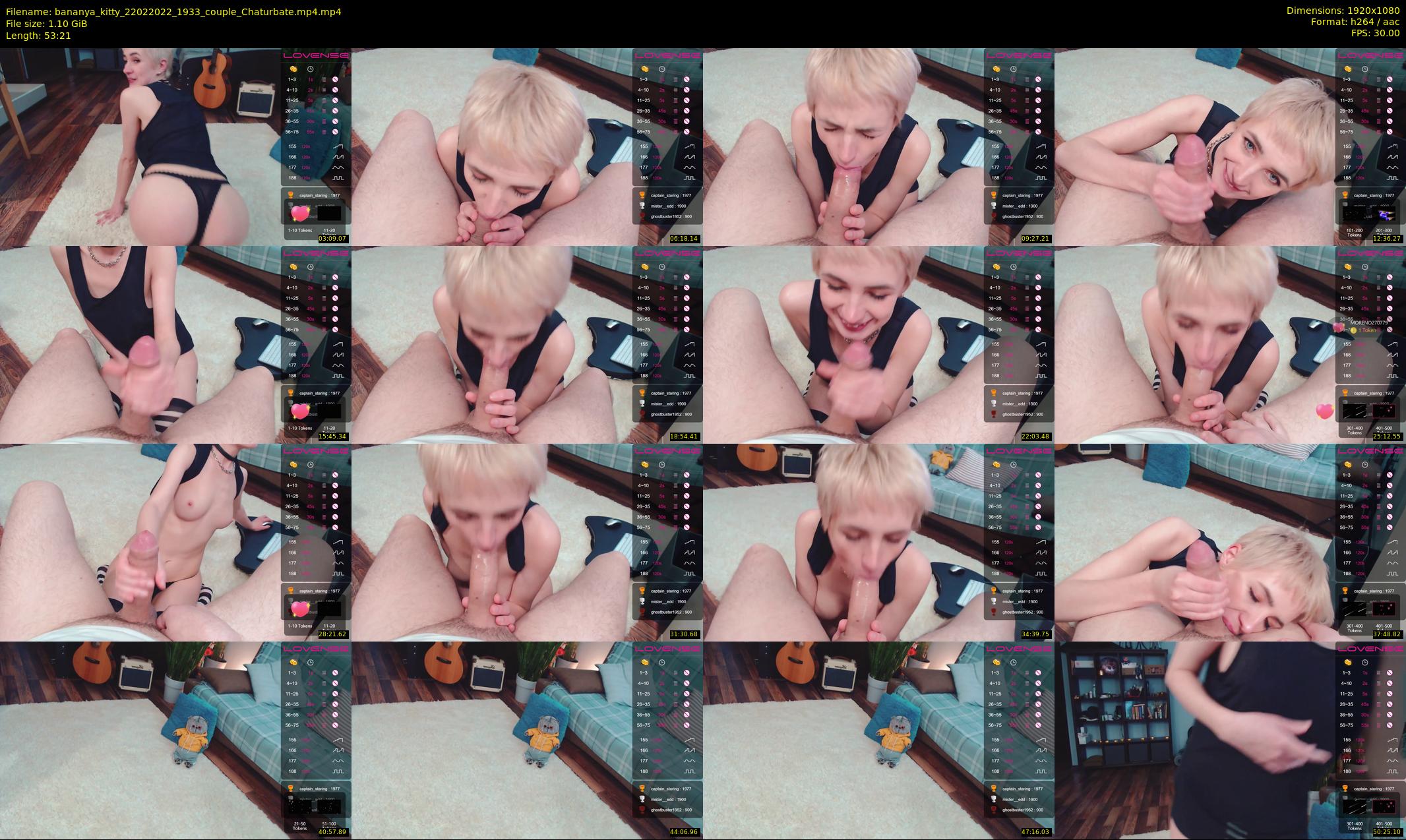 bananya_kitty — 54 minute Chaturbate couple cam show recording, 1080p, Feb 22, 2022