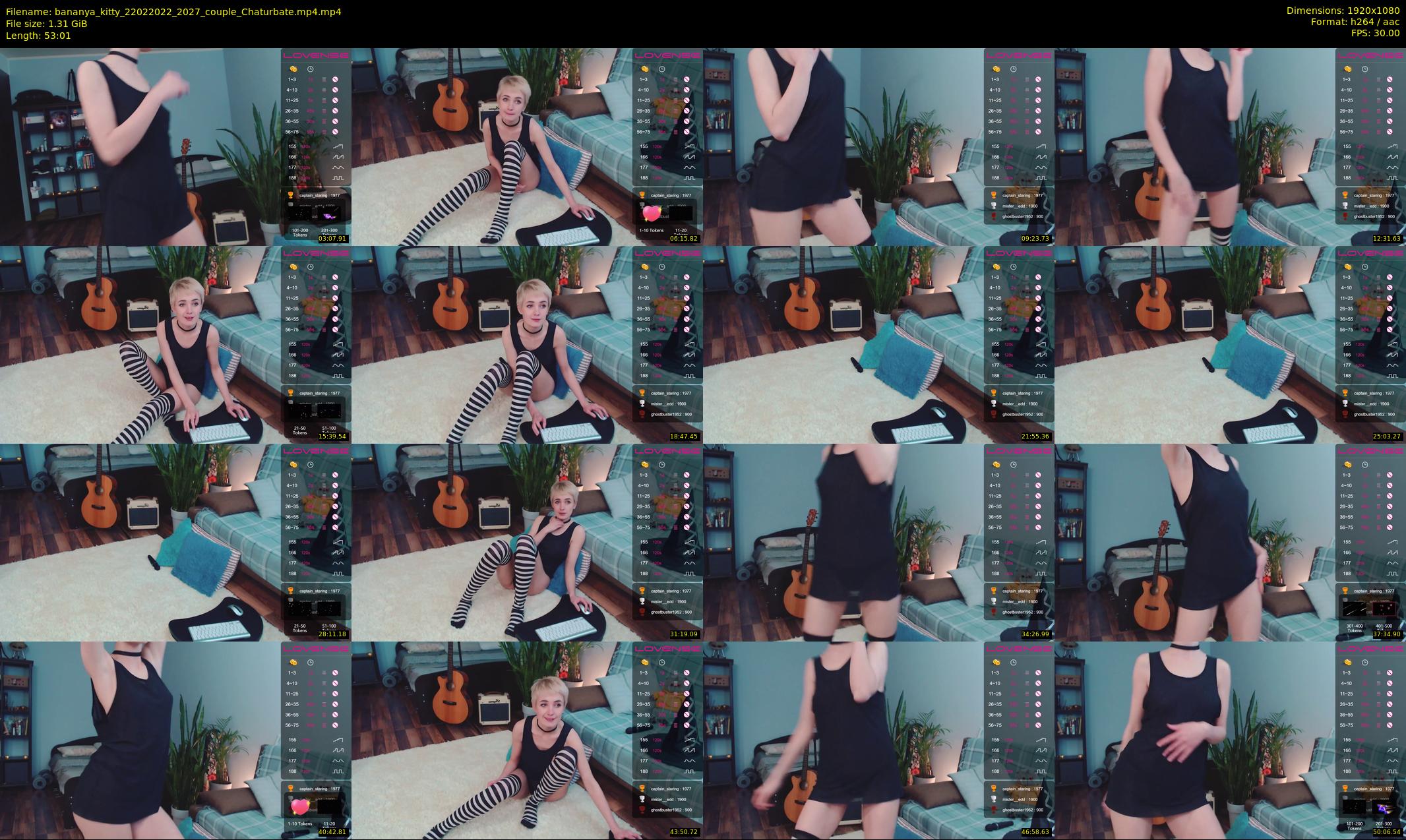 bananya_kitty — 54 minute Chaturbate couple cam show recording, 1080p, Feb 22, 2022