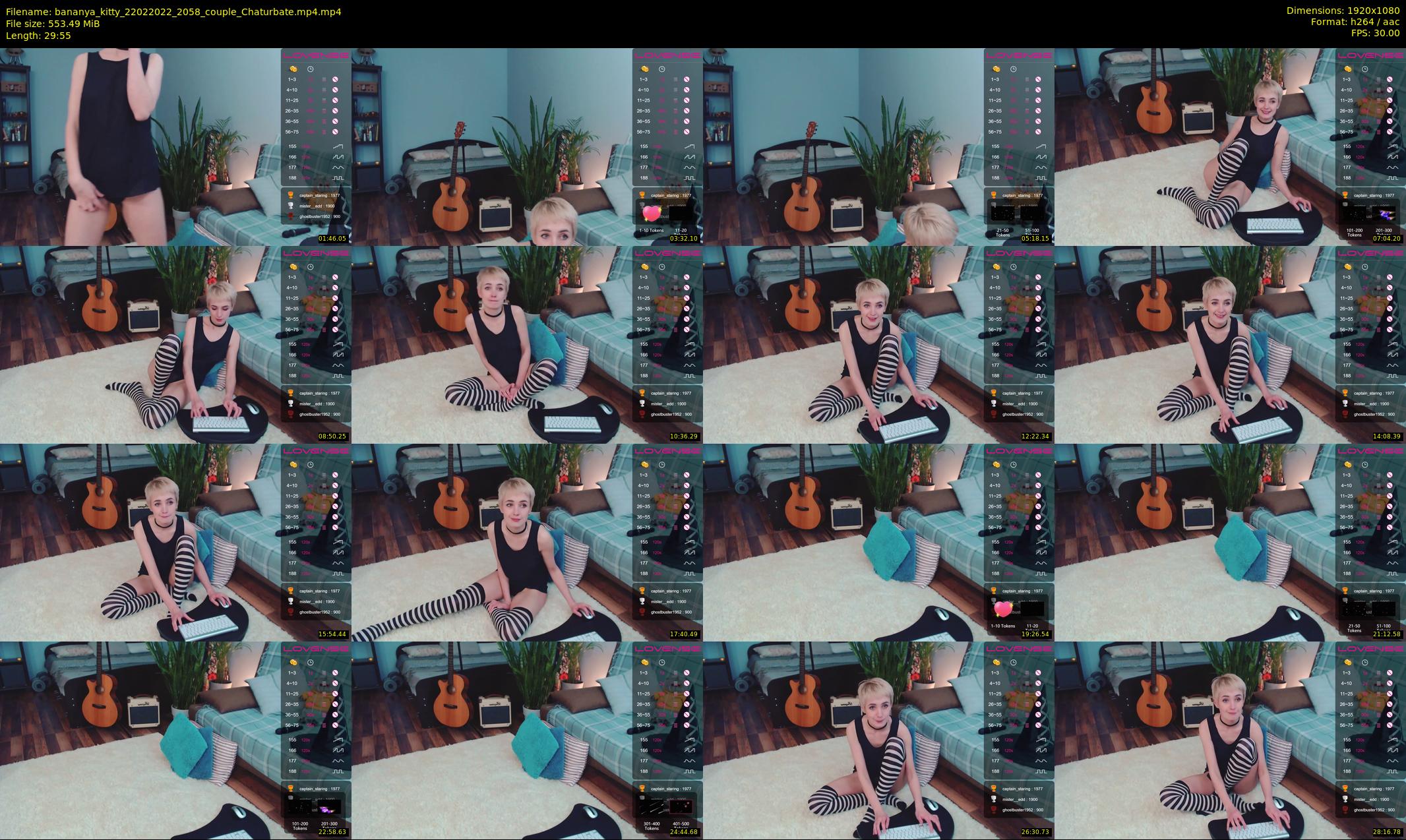 bananya_kitty — 30 minute Chaturbate couple cam show recording, 1080p, Feb 22, 2022