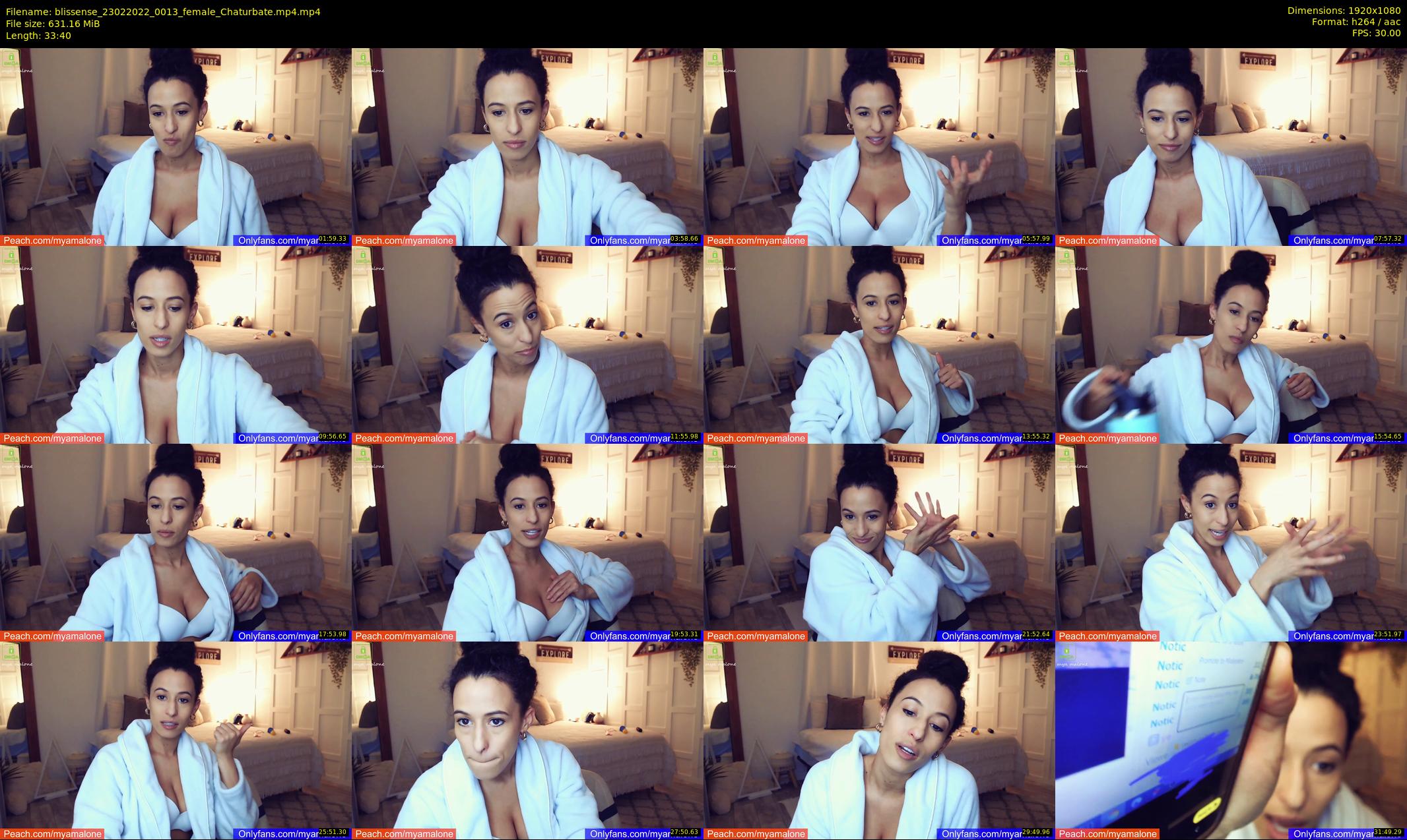 blissense — 34 minute Chaturbate female cam show recording, 1080p, Feb 23, 2022