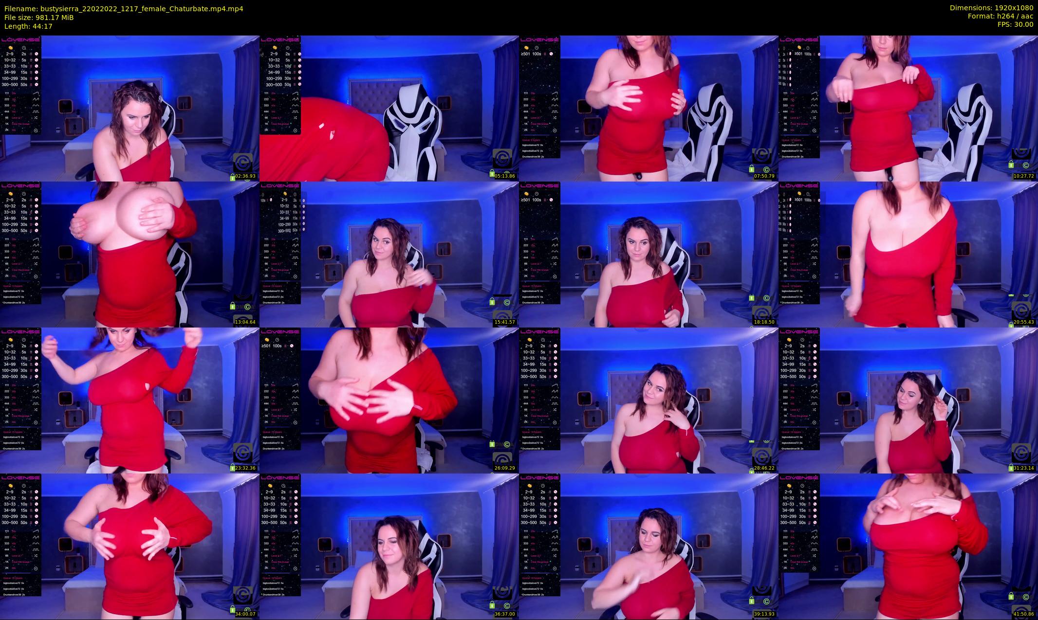 bustysierra — 45 minute Chaturbate female cam show recording, 1080p, Feb 22, 2022