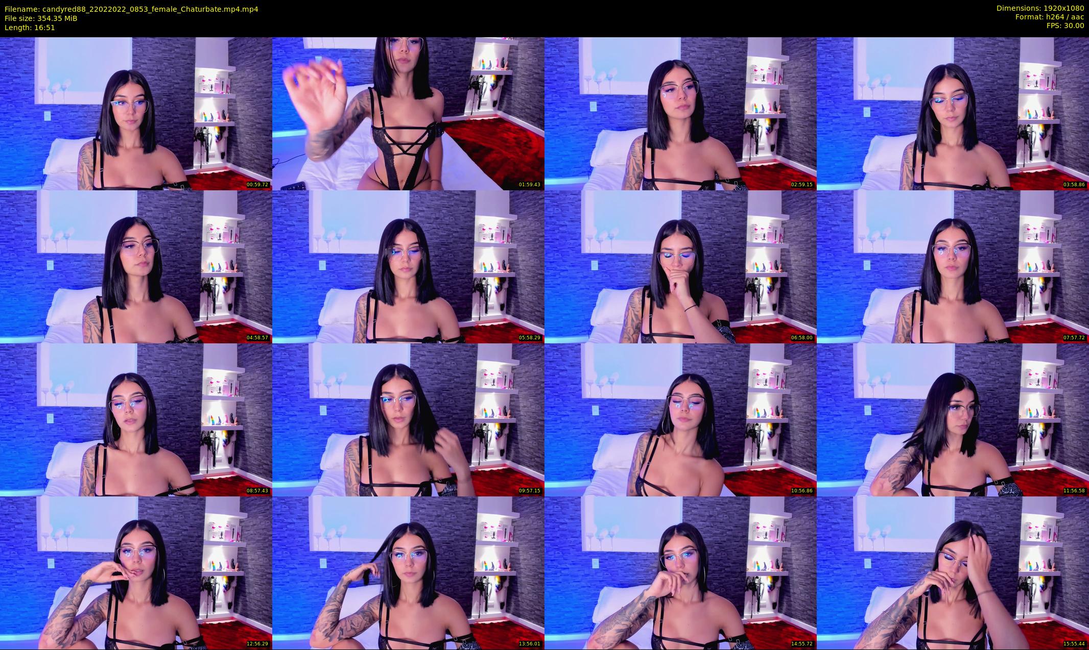 candyred88 — 17 minute Chaturbate female cam show recording, 1080p, Feb 22, 2022