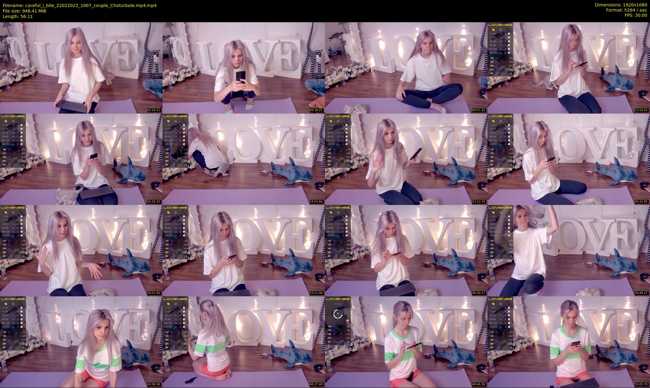 careful_i_bite — 57 minute Chaturbate female cam show recording, 1080p, Feb 22, 2022