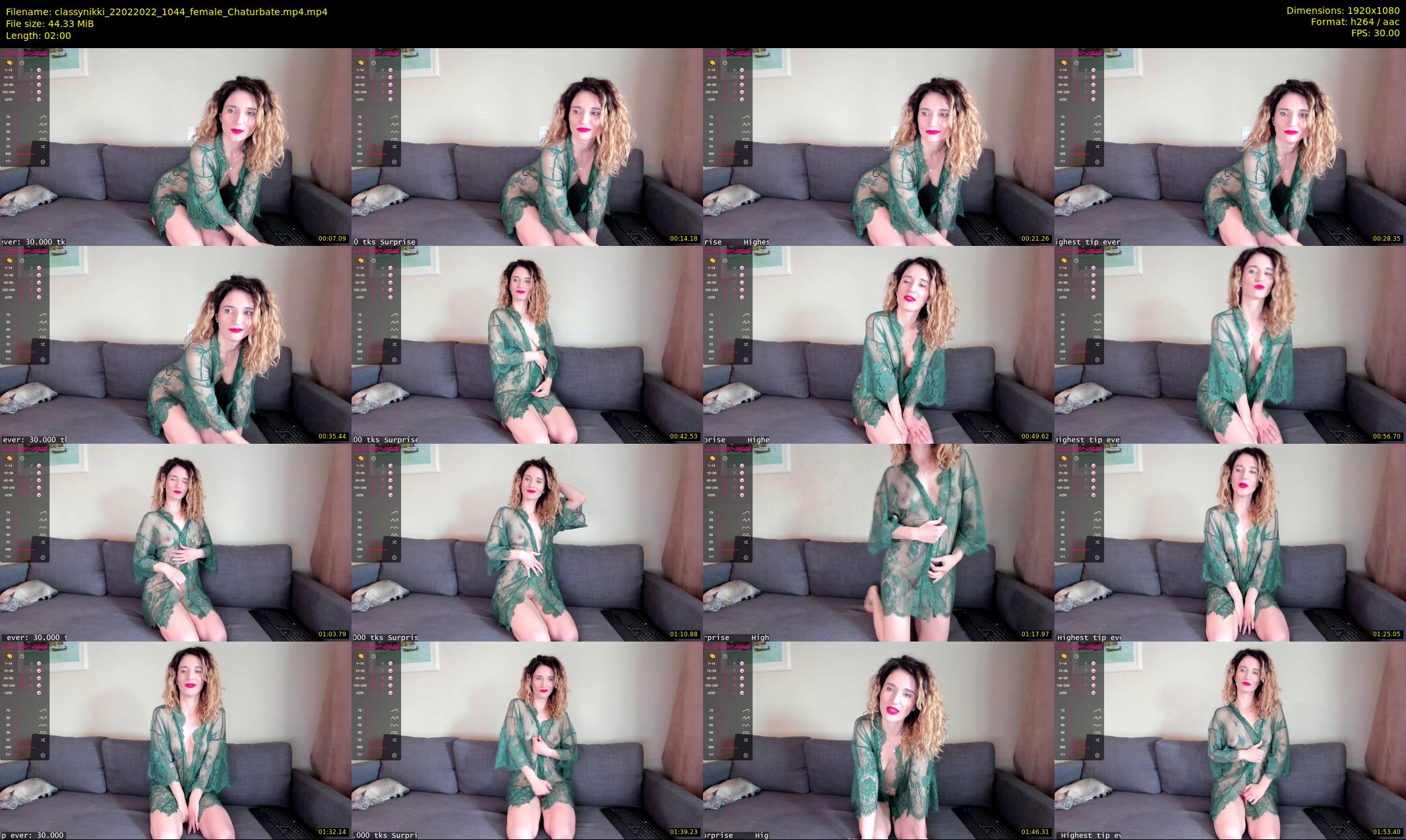 classynikki — 2 minute Chaturbate female cam show recording, 1080p, Feb 22, 2022
