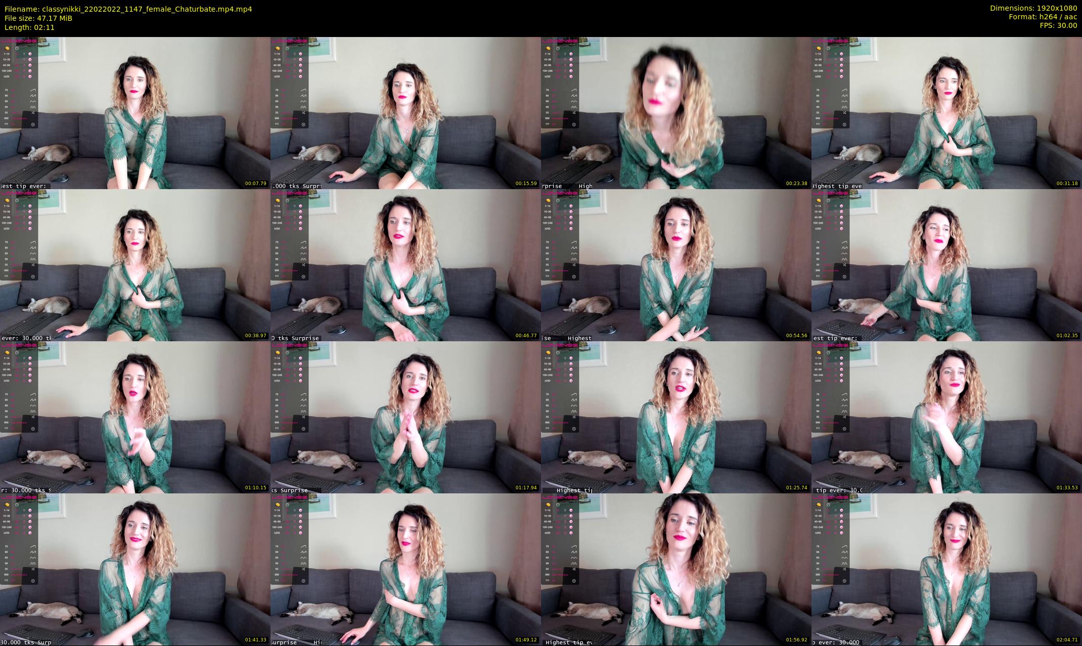 classynikki — 3 minute Chaturbate female cam show recording, 1080p, Feb 22, 2022