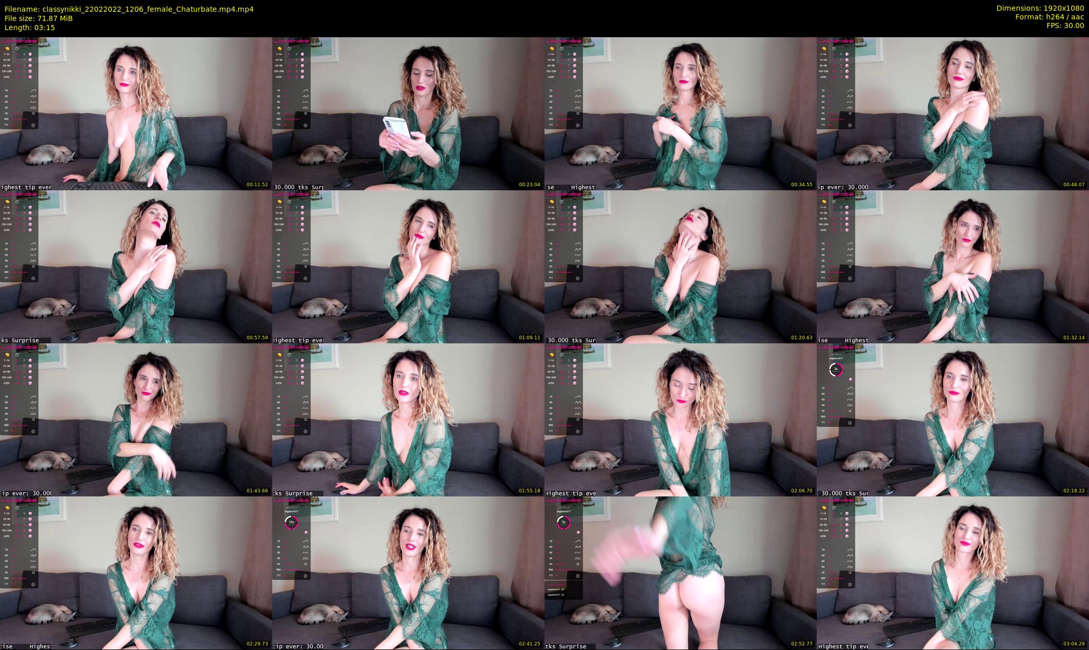classynikki — 4 minute Chaturbate female cam show recording, 1080p, Feb 22, 2022