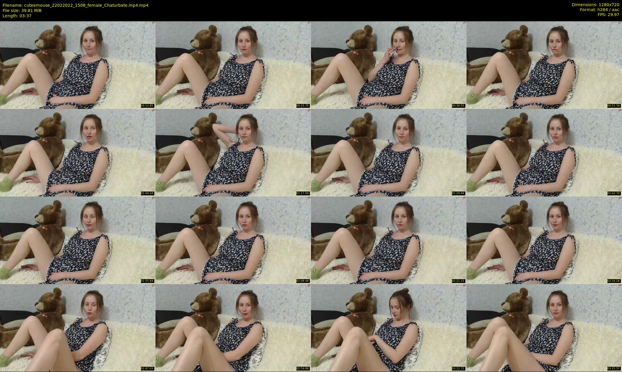 cuteemouse — 4 minute Chaturbate female cam show recording, 720p, Feb 22, 2022
