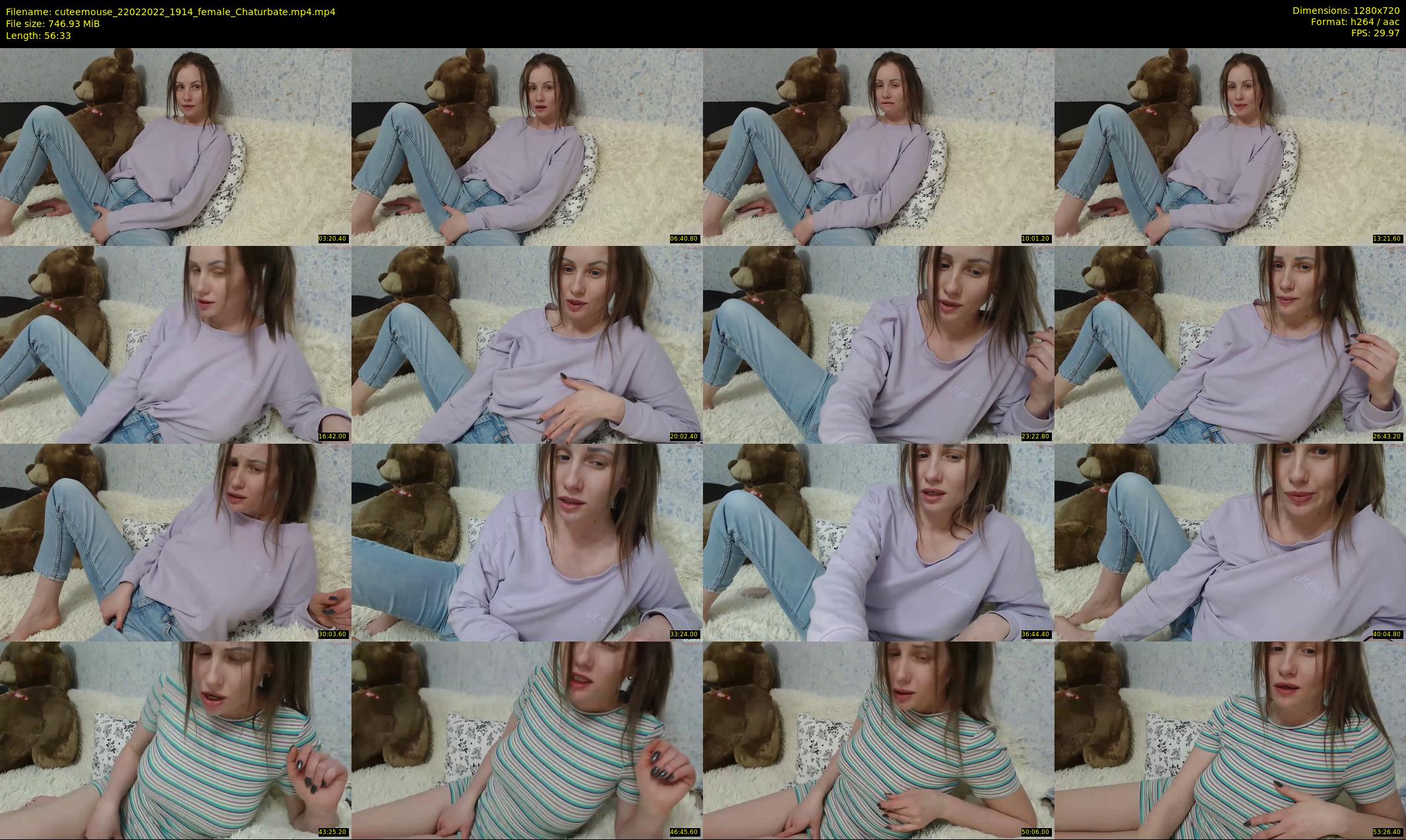 cuteemouse — 57 minute Chaturbate female cam show recording, 720p, Feb 22, 2022