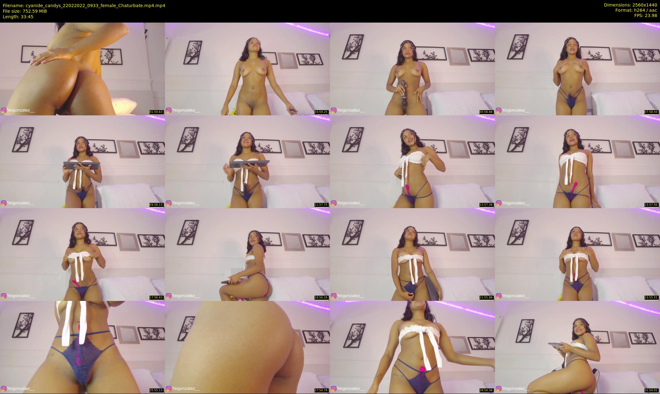 cyanide_candys — 34 minute Chaturbate female cam show recording, 1080p, Feb 22, 2022