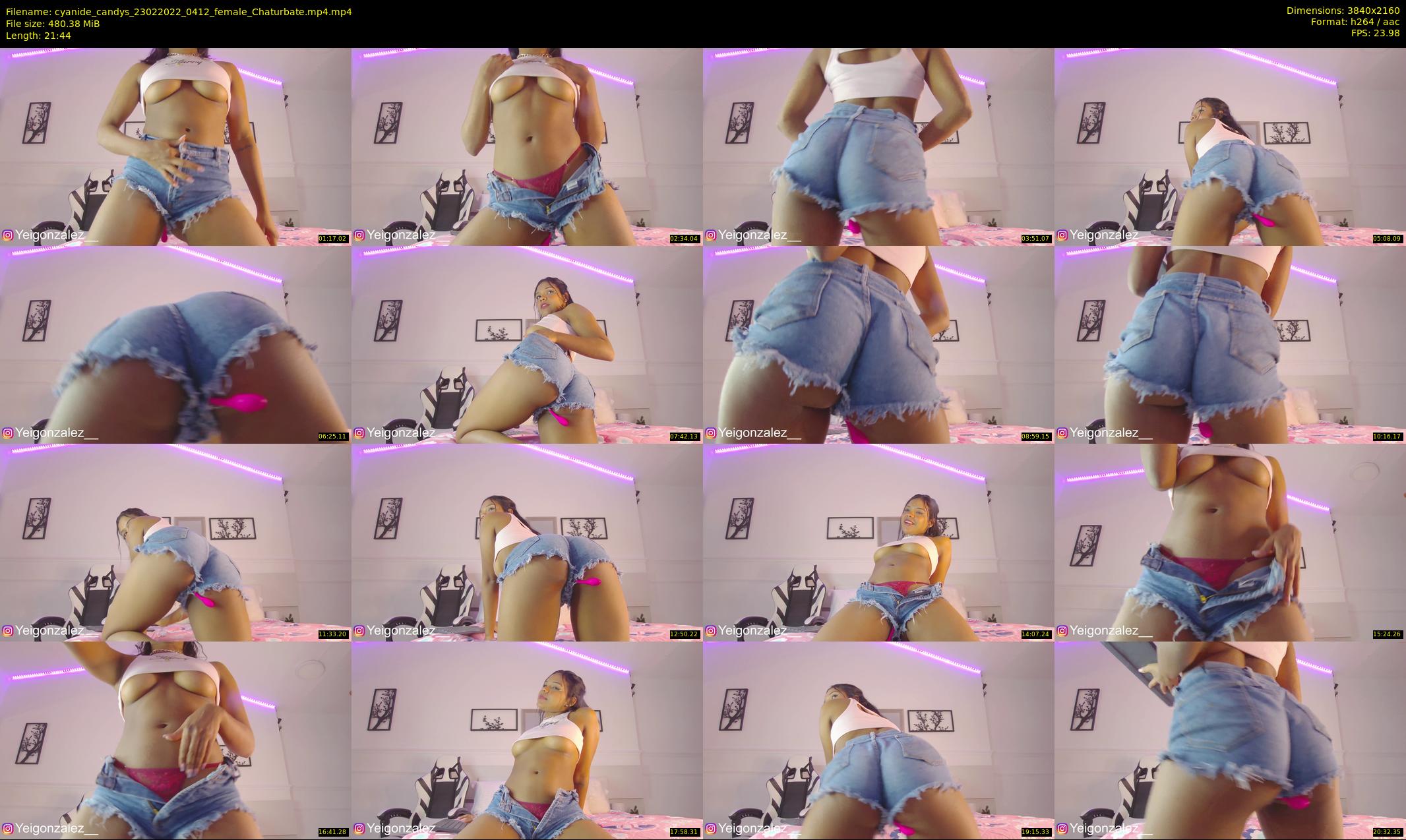 cyanide_candys — 22 minute Chaturbate female cam show recording, 4K, Feb 23, 2022