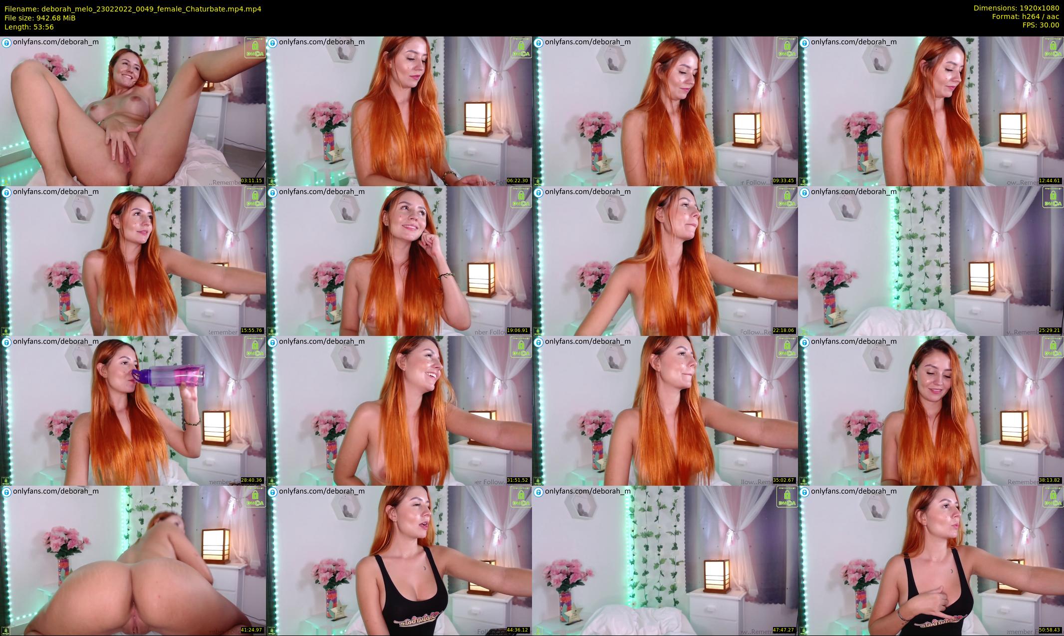 deborah_melo — 54 minute Chaturbate female cam show recording, 1080p, Feb 23, 2022