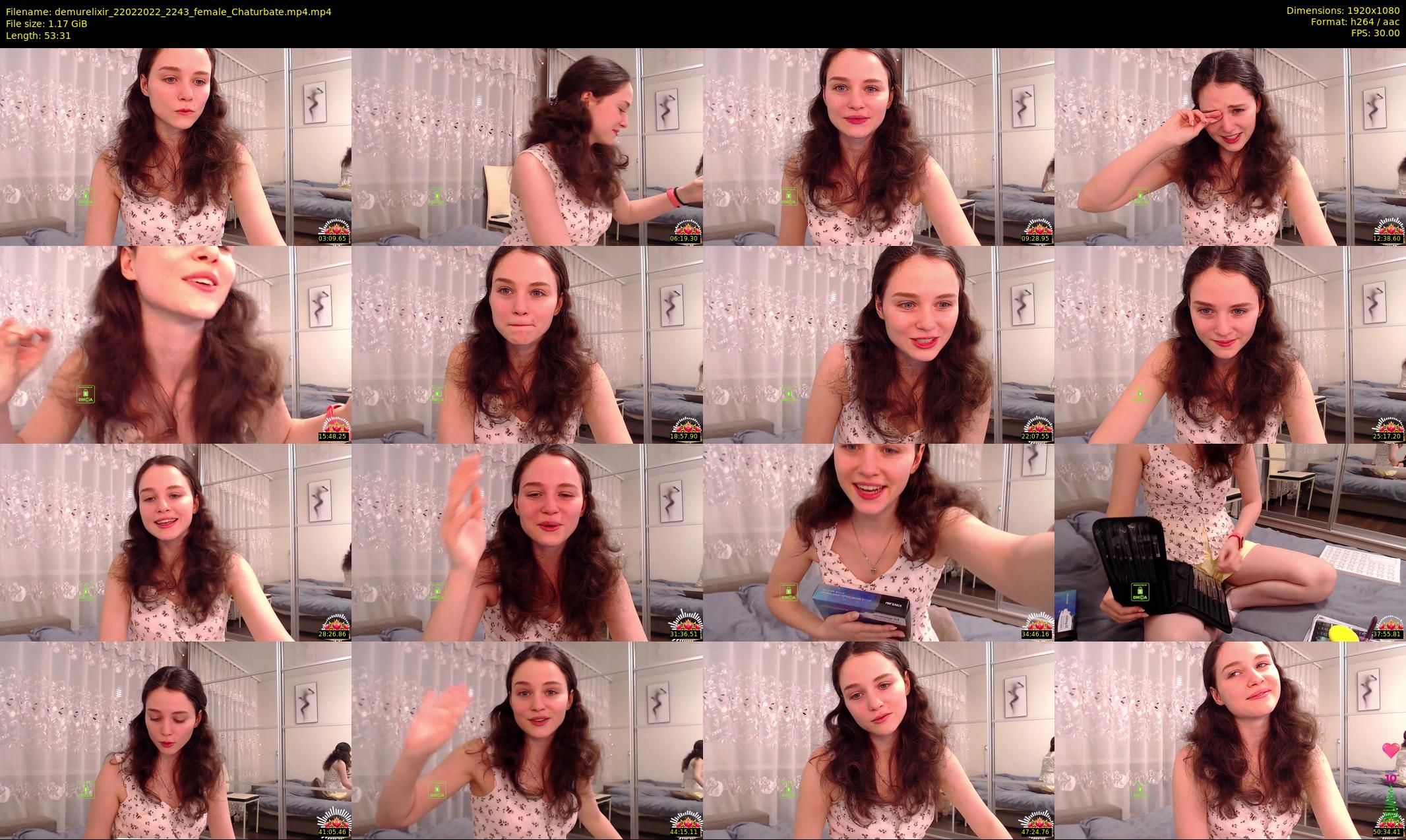 demurelixir — 54 minute Chaturbate female cam show recording, 1080p, Feb 22, 2022