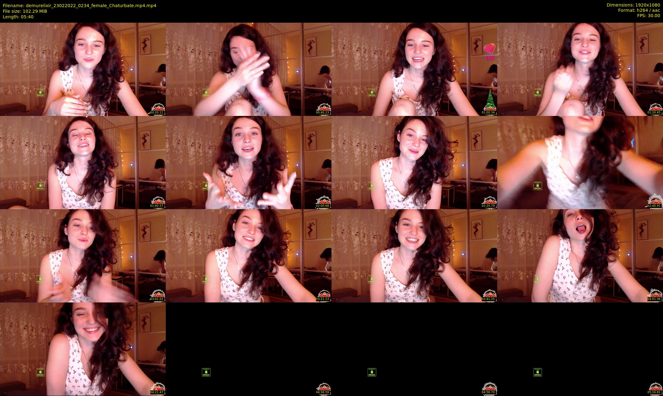 demurelixir — 6 minute Chaturbate female cam show recording, 1080p, Feb 23, 2022