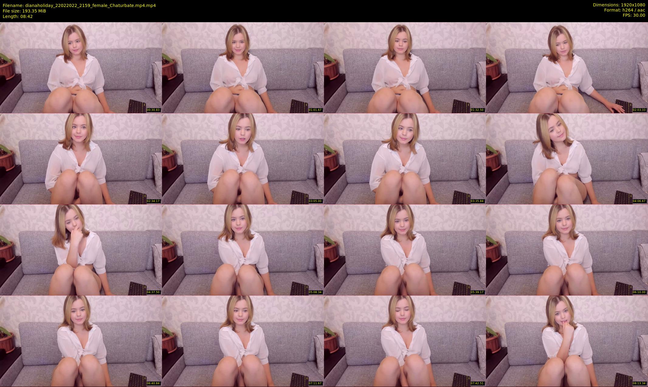 dianaholiday — 9 minute Chaturbate female cam show recording, 1080p, Feb 22, 2022