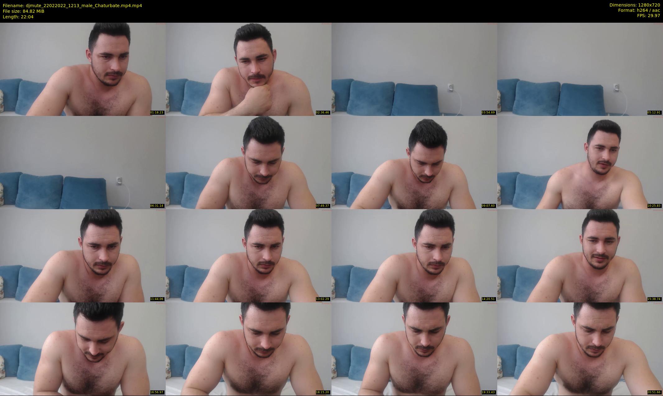 djmute — 23 minute Chaturbate male cam show recording, 720p, Feb 22, 2022