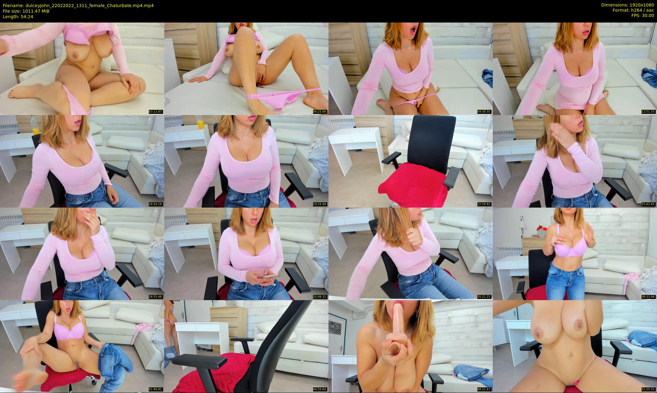 dulceyjohn — 55 minute Chaturbate female cam show recording, 1080p, Feb 22, 2022