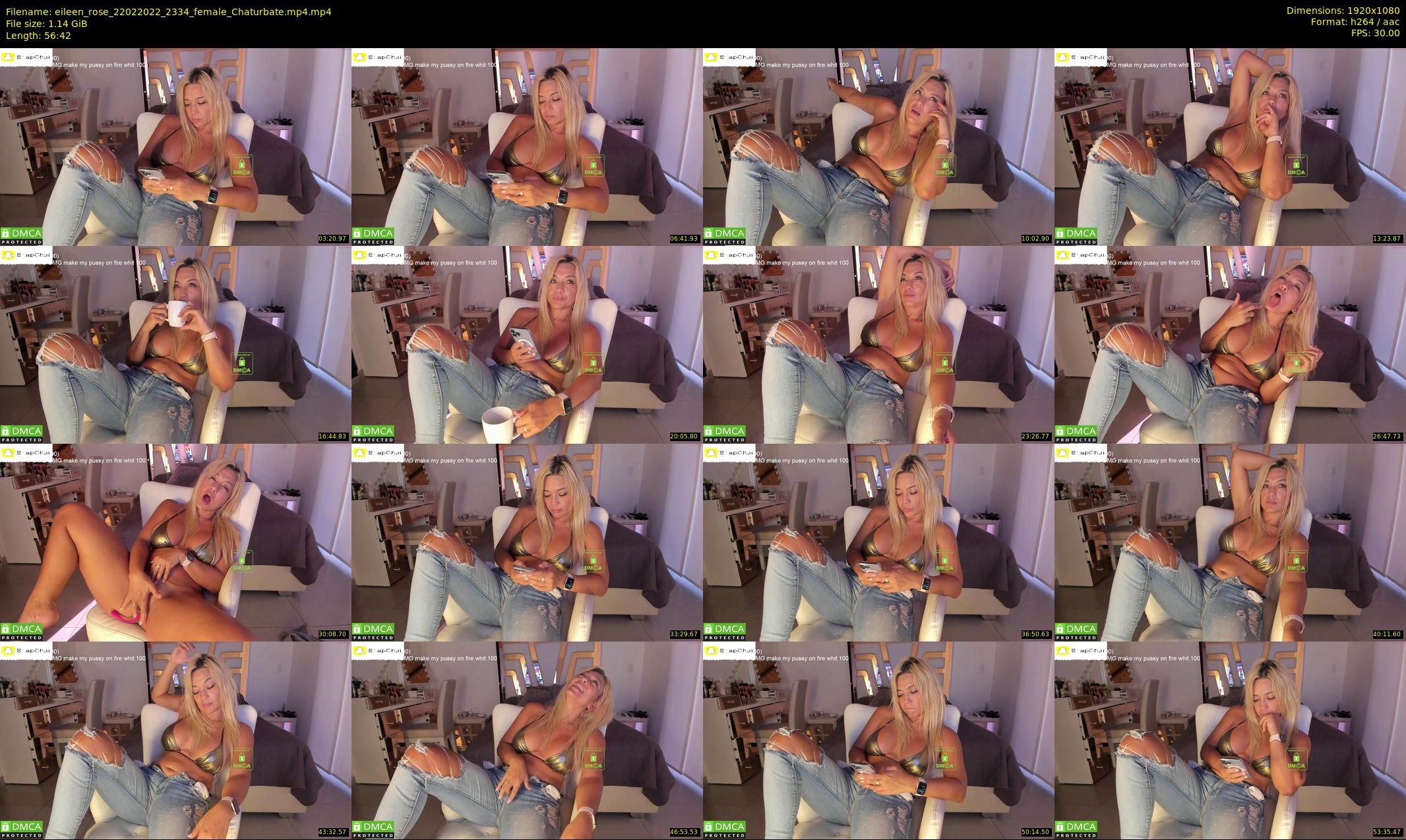 eileen_rose — 57 minute Chaturbate female cam show recording, 1080p, Feb 22, 2022