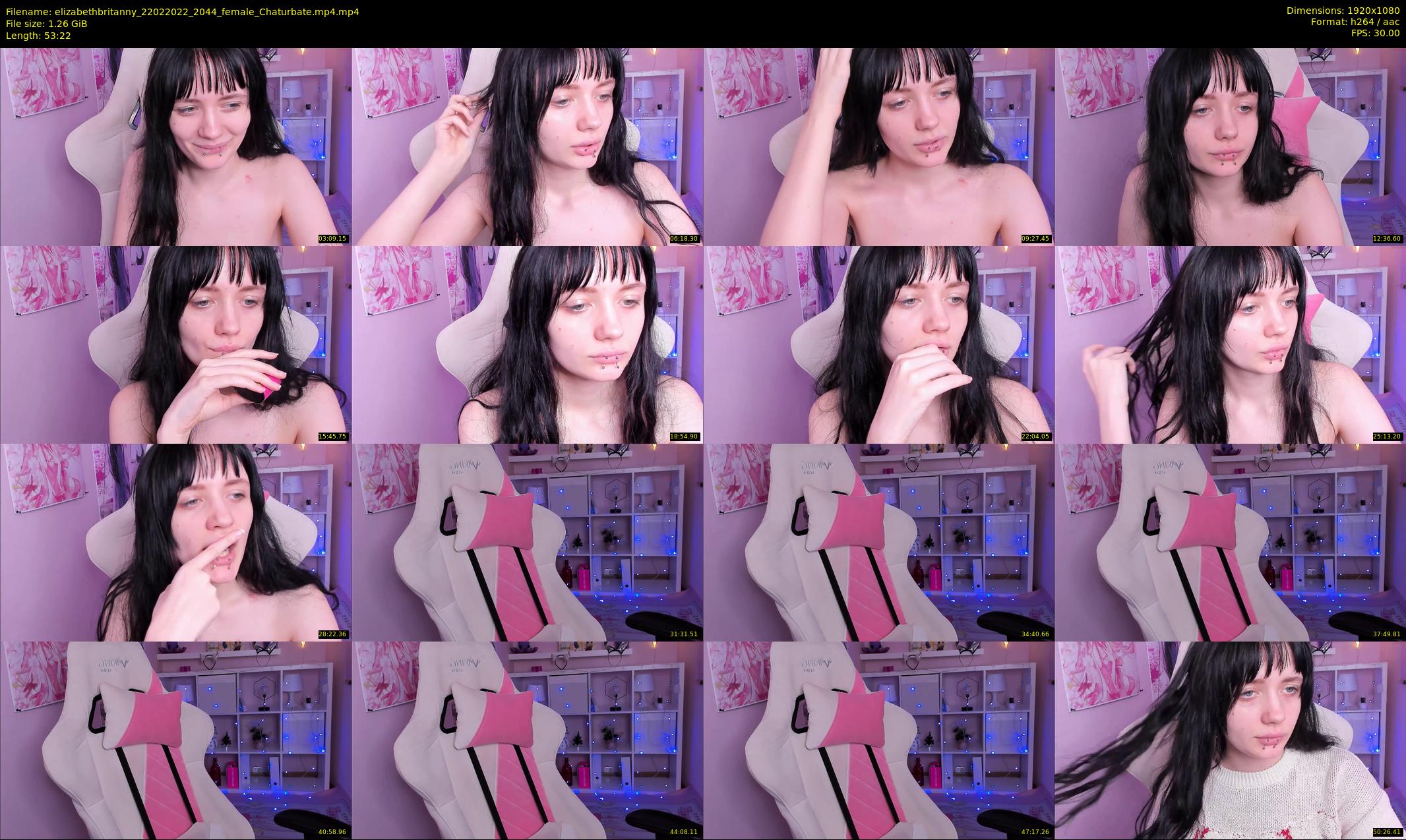 elizabethbritanny — 54 minute Chaturbate female cam show recording, 1080p, Feb 22, 2022