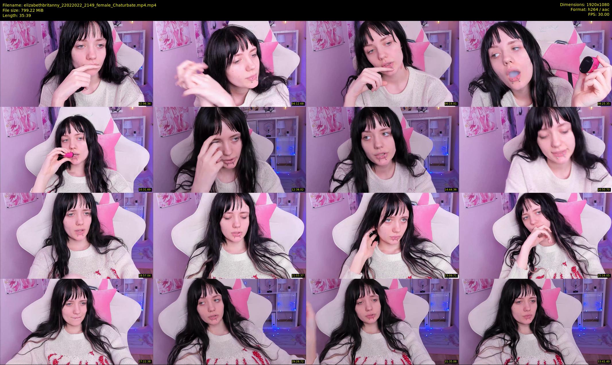 elizabethbritanny — 36 minute Chaturbate female cam show recording, 1080p, Feb 22, 2022