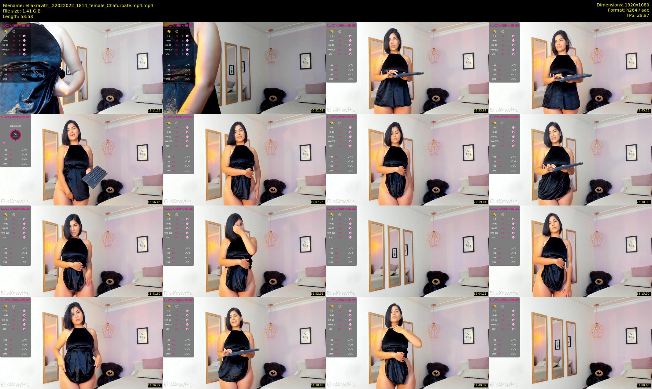 ellakravitz_ — 54 minute Chaturbate female cam show recording, 1080p, Feb 22, 2022