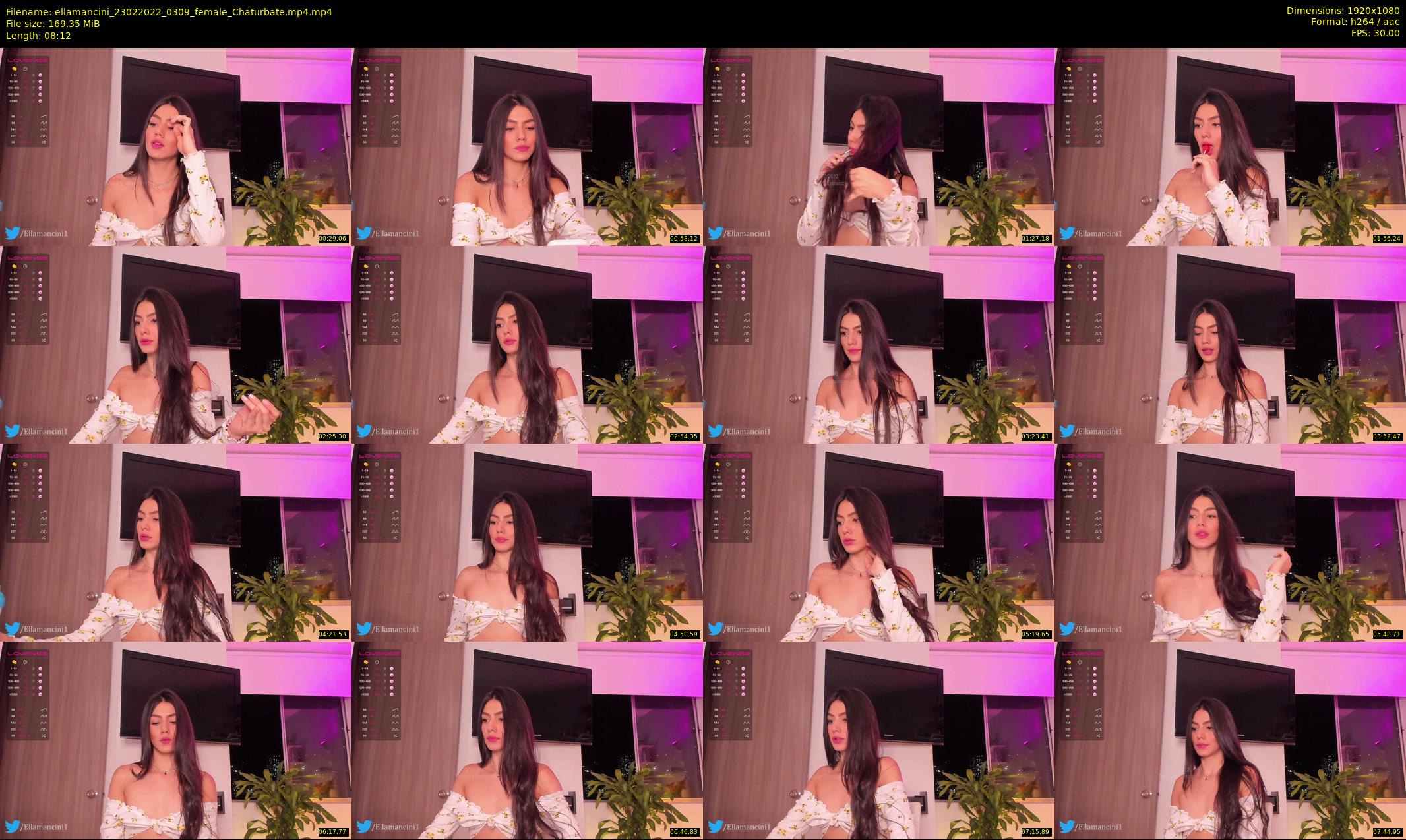 ellamancini — 9 minute Chaturbate female cam show recording, 1080p, Feb 23, 2022