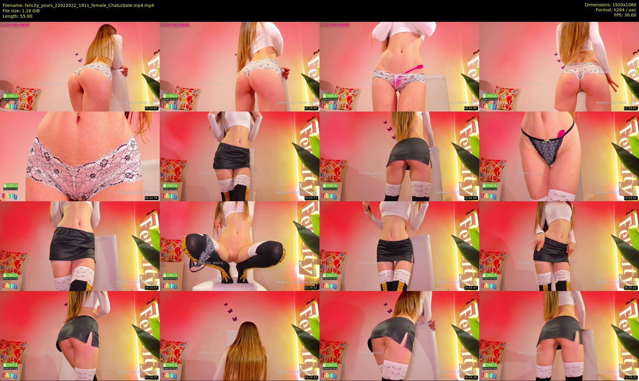 felicity_yours — 55 minute Chaturbate female cam show recording, 1080p, Feb 22, 2022