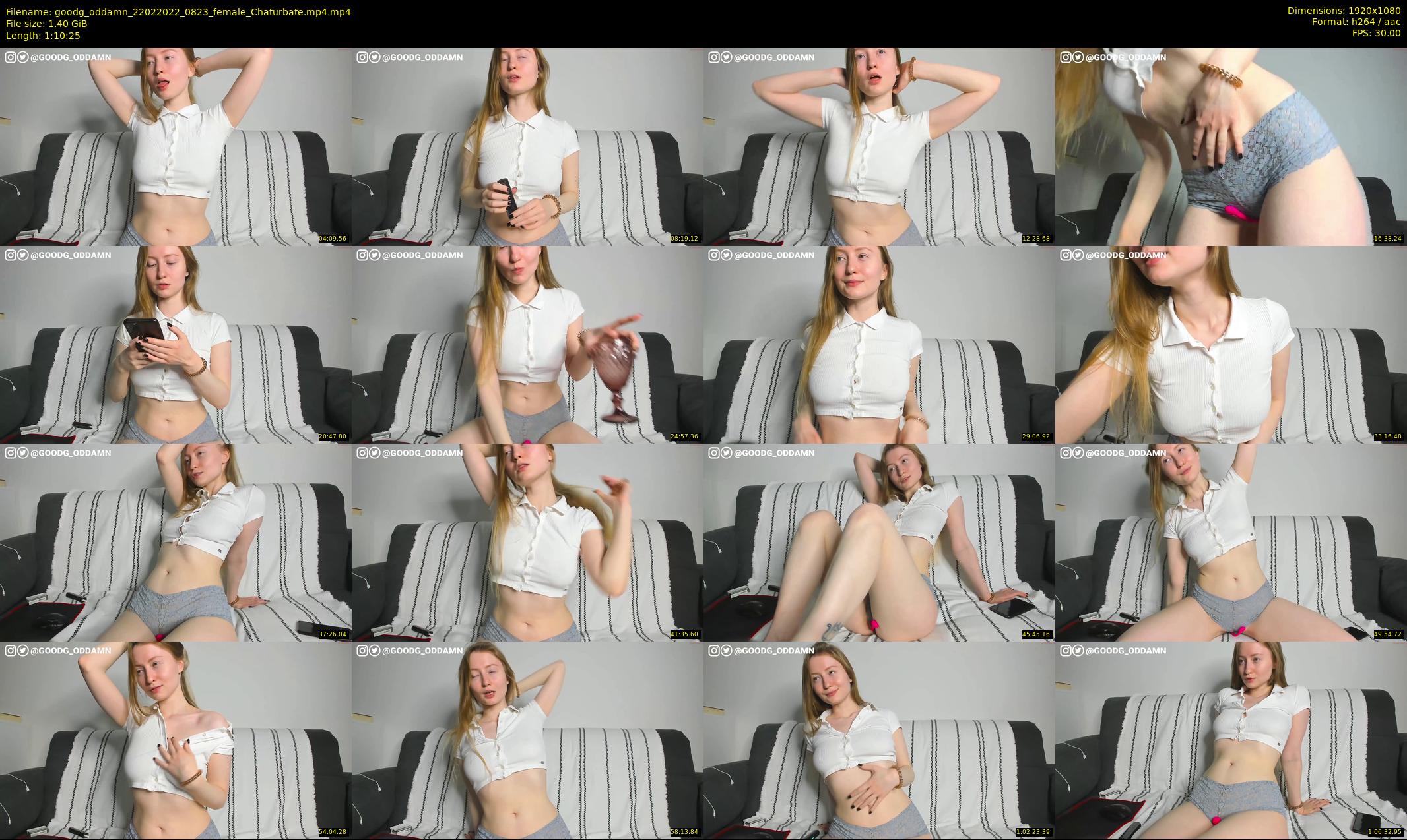 goodg_oddamn — 71 minute Chaturbate female cam show recording, 1080p, Feb 22, 2022