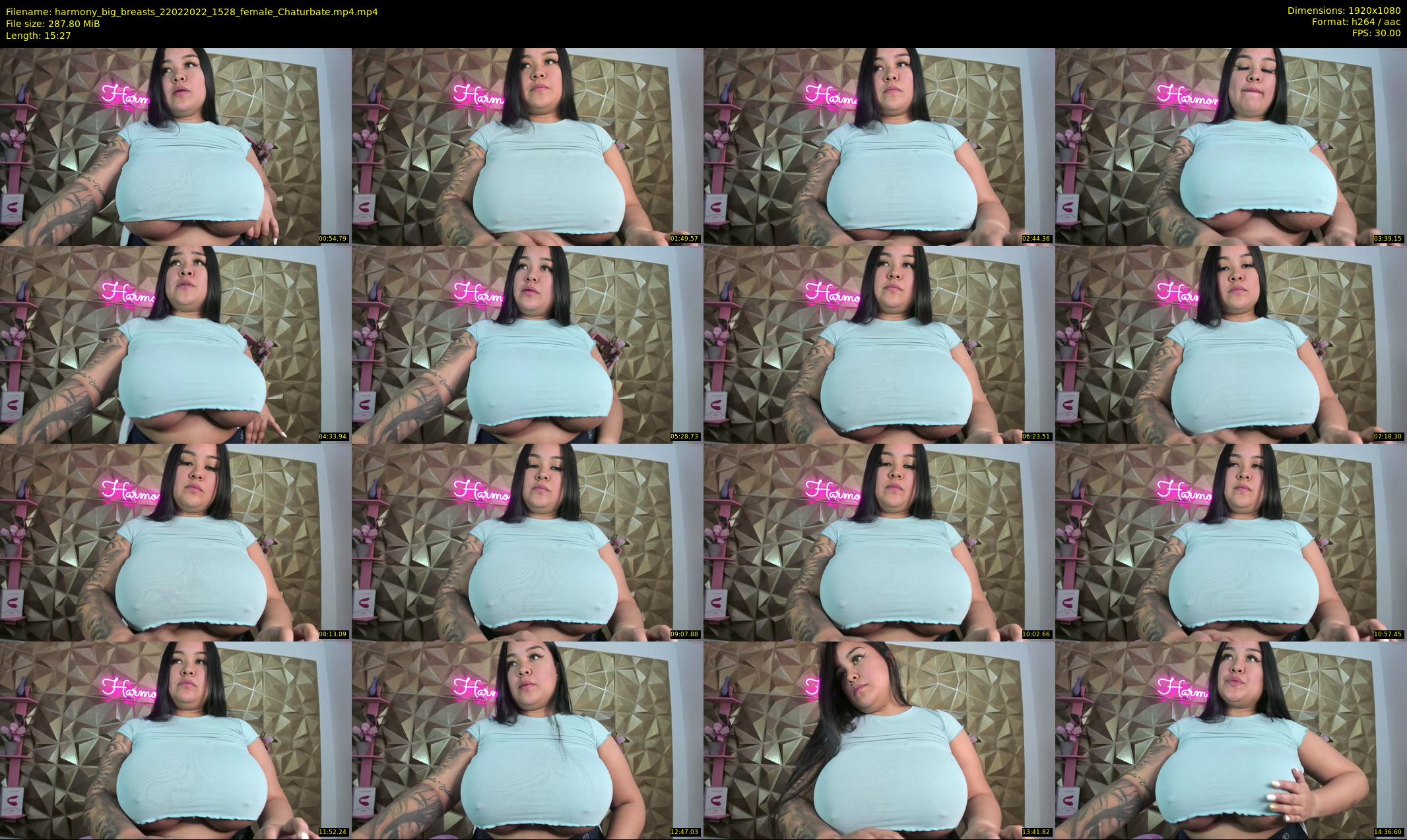 harmony_big_breasts — 16 minute Chaturbate female cam show recording, 1080p, Feb 22, 2022