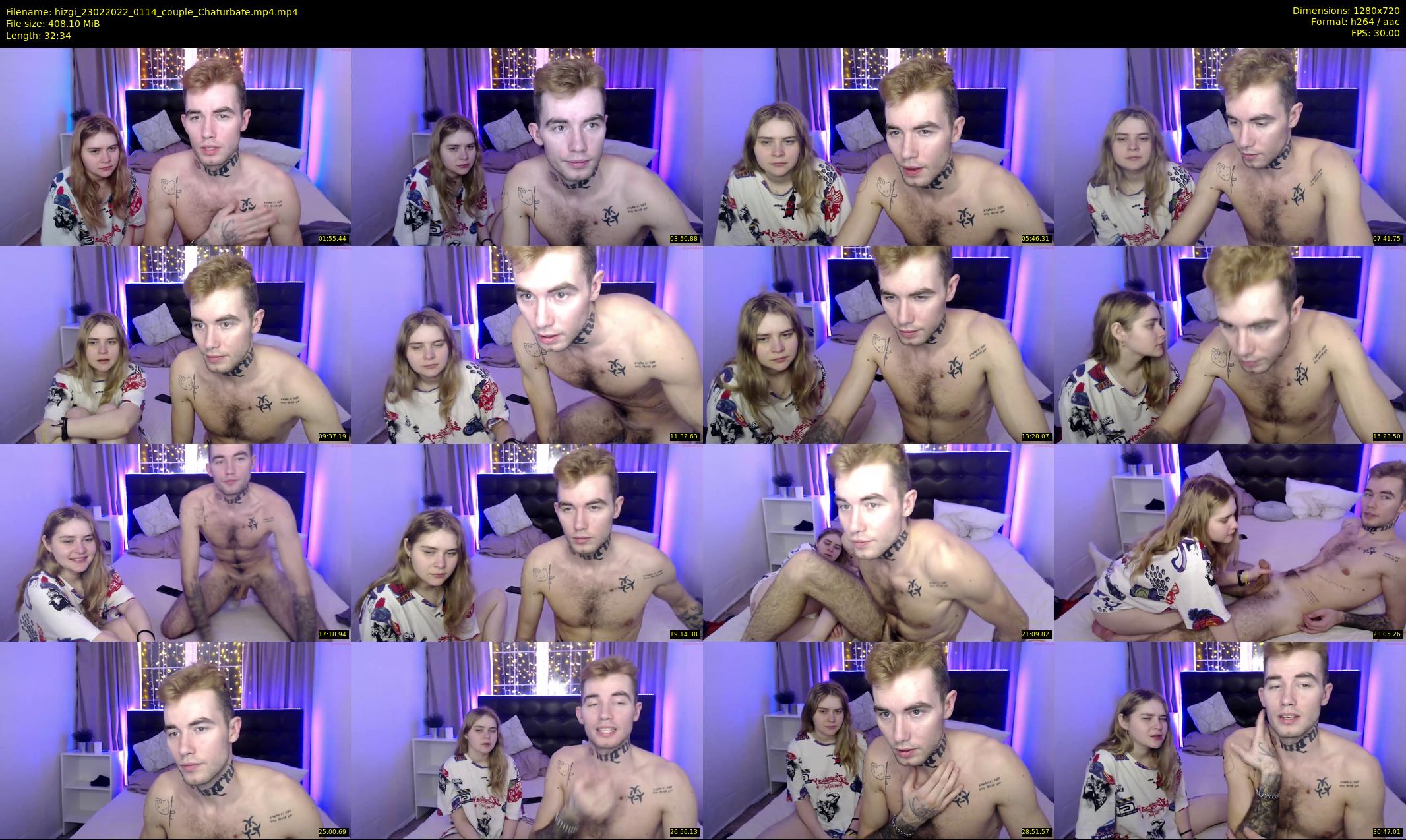 hizgi — 33 minute Chaturbate couple cam show recording, 720p, Feb 23, 2022